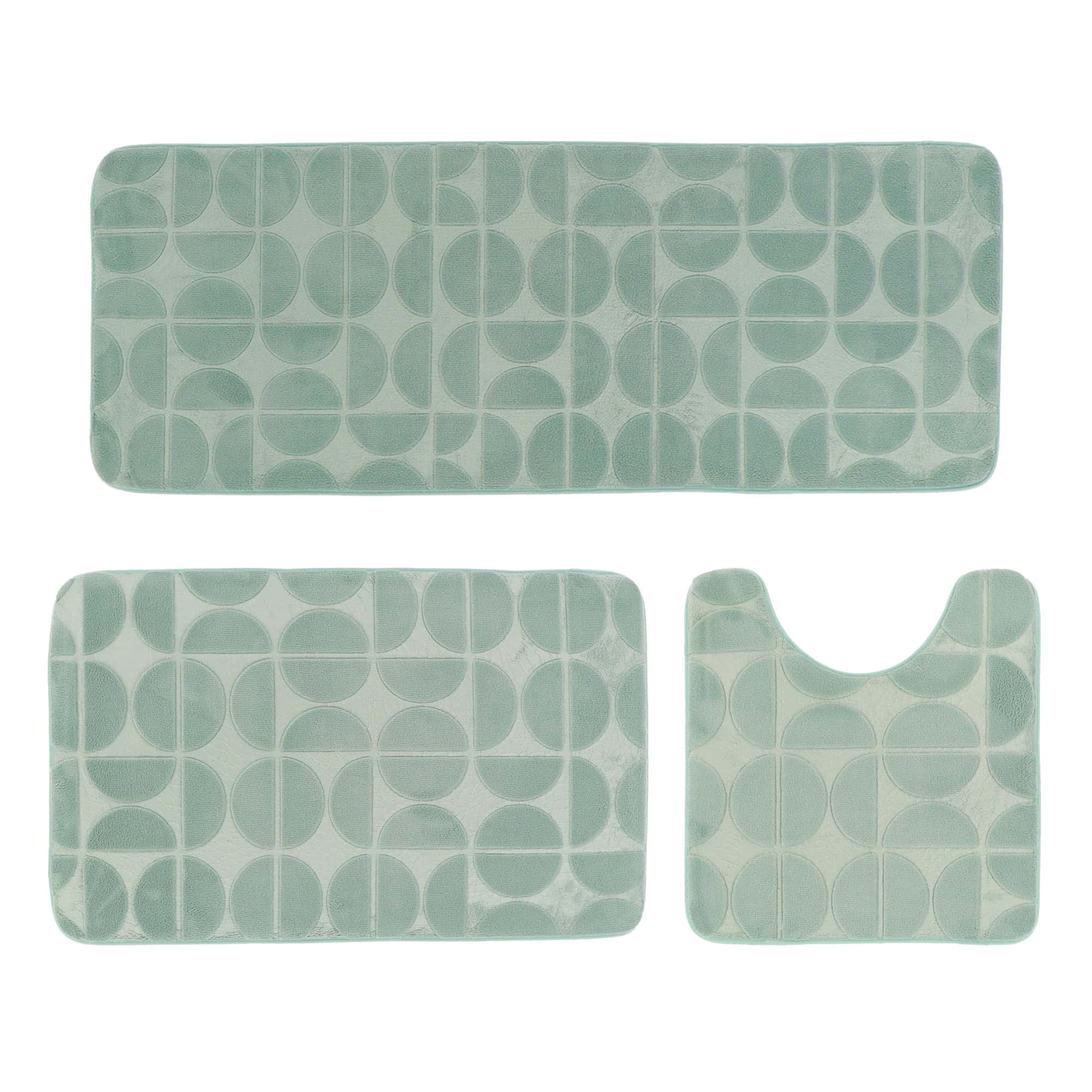 evideco-demi-lune-lot-3-tapis-salle-de-bain-vert-sauge-m-moire image 8