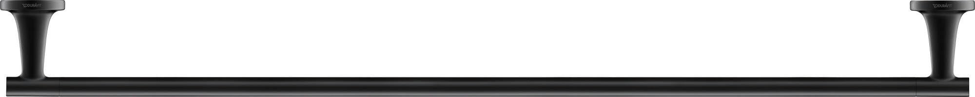 duravit-starck-t-porte-serviettes-mural-81cm-noir-mat-1-bras image 1