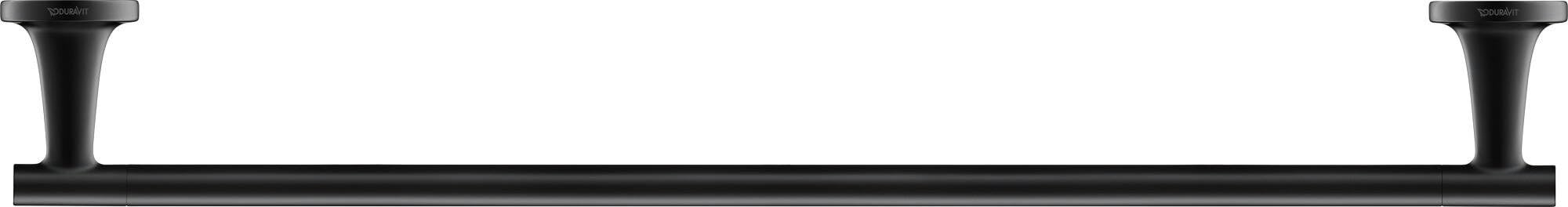 duravit-starck-t-porte-serviettes-mural-610-mm-noir-mat image 1