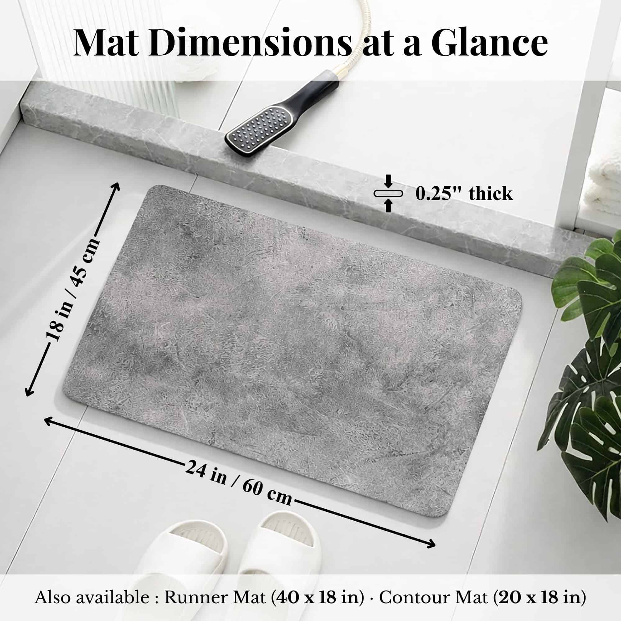 evideco-urban-concrete-tapis-de-bain-gris-60x45-absorbant-antidouche image 7