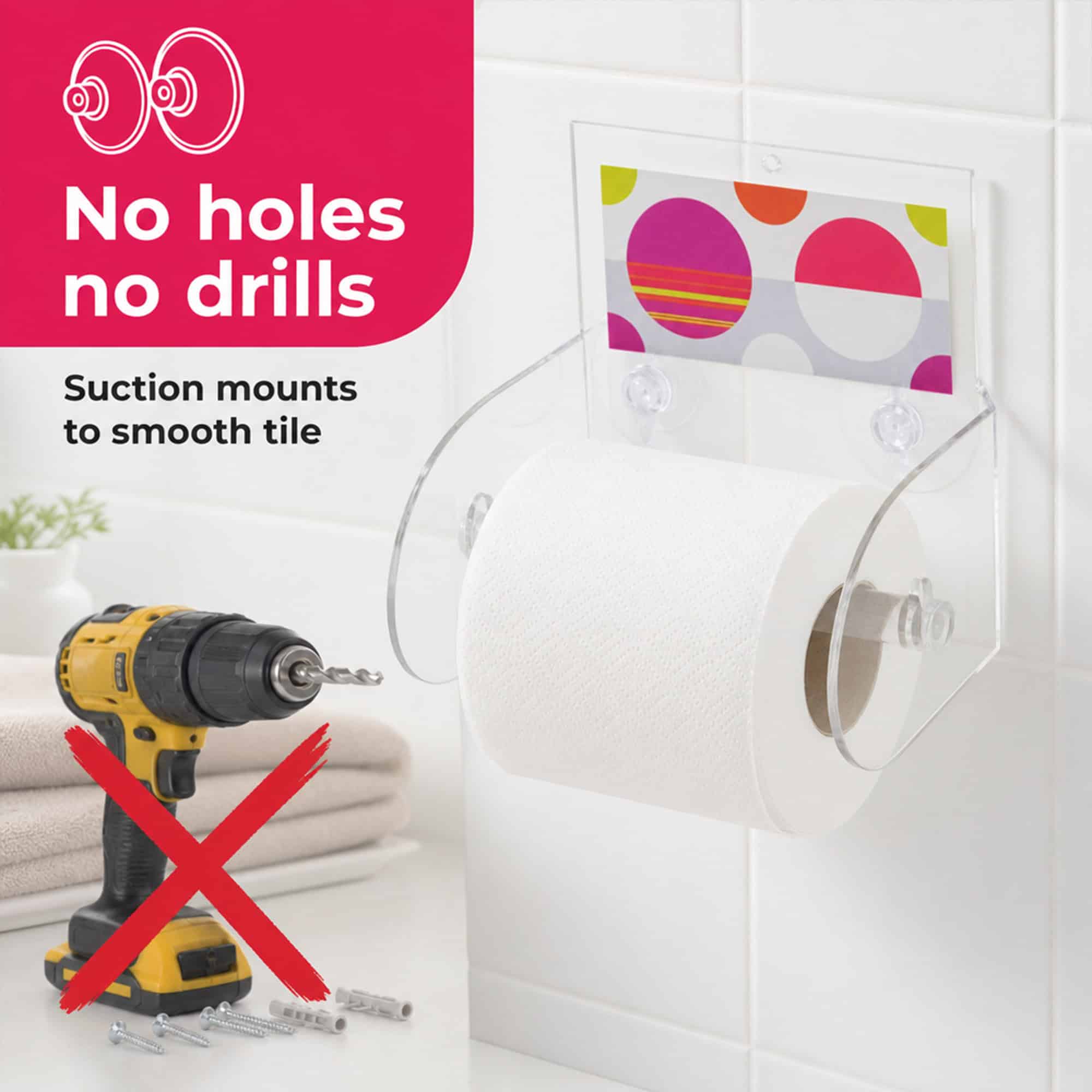 evideco-eclats-porte-papier-toilette-ventouse-multicolore image 6