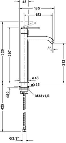 duravit-balcoon-robinet-lavabo-xl-chrom-freshstart-153-mm image 5