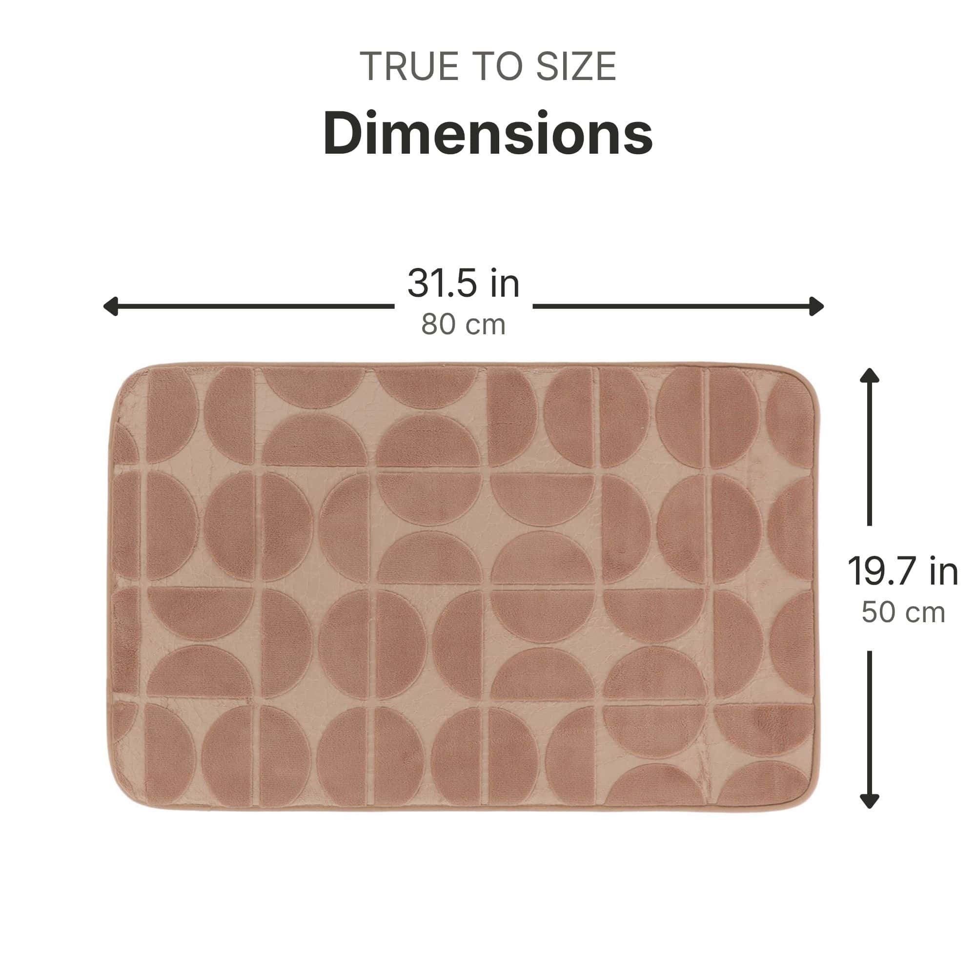 evideco-tapis-de-bain-caramel-50x80-tapis-m-moire-moelleux image 4