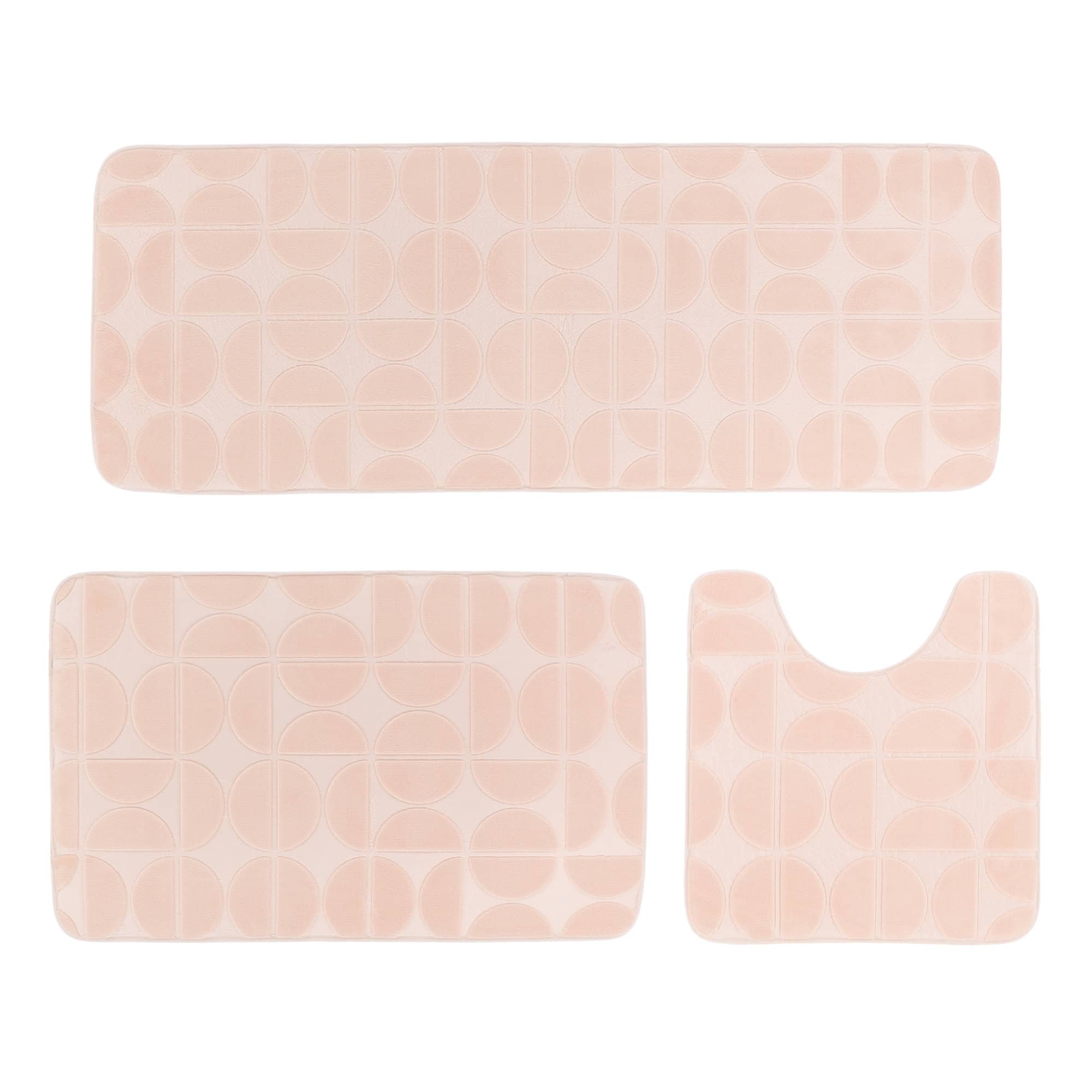 evideco-demi-lune-set-3-tapis-de-bain-rose-mousse-m-moire image 8