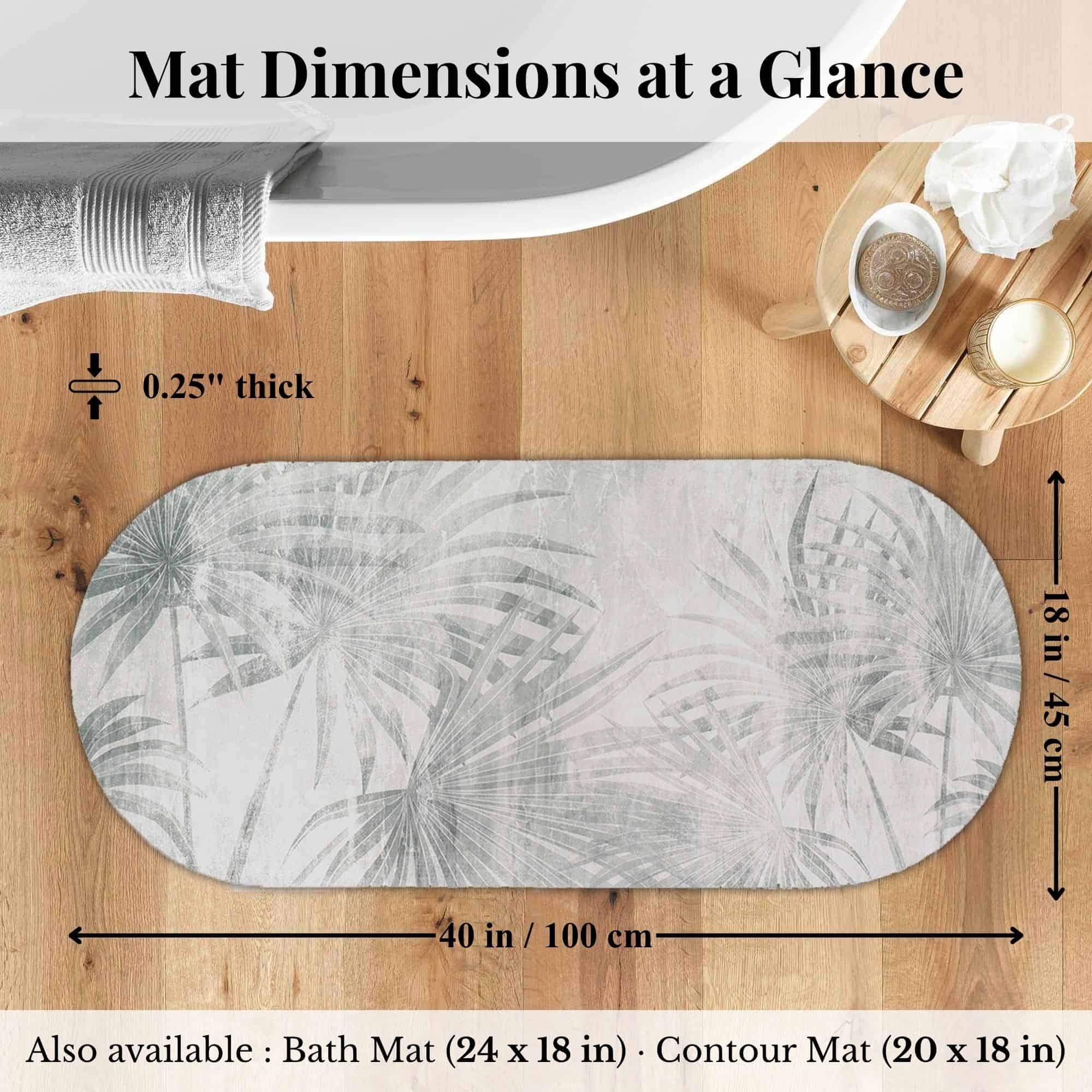evideco-palm-breeze-tapis-salle-de-bain-gris-palmier-100x45 image 7