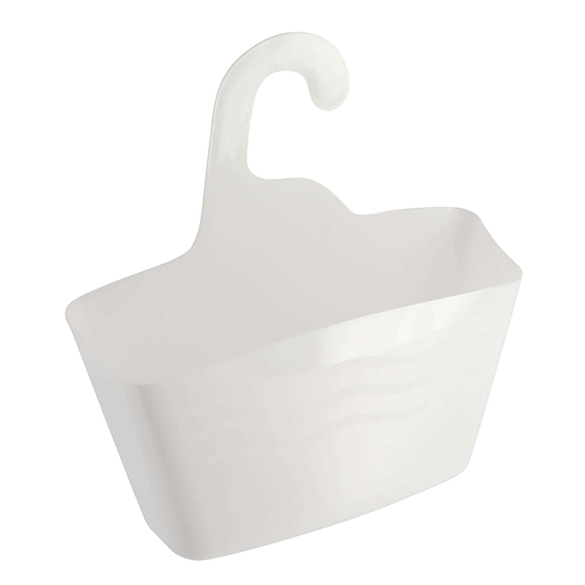 evideco-shower-accessories-panier-douche-suspendu-blanc-plastique image 6