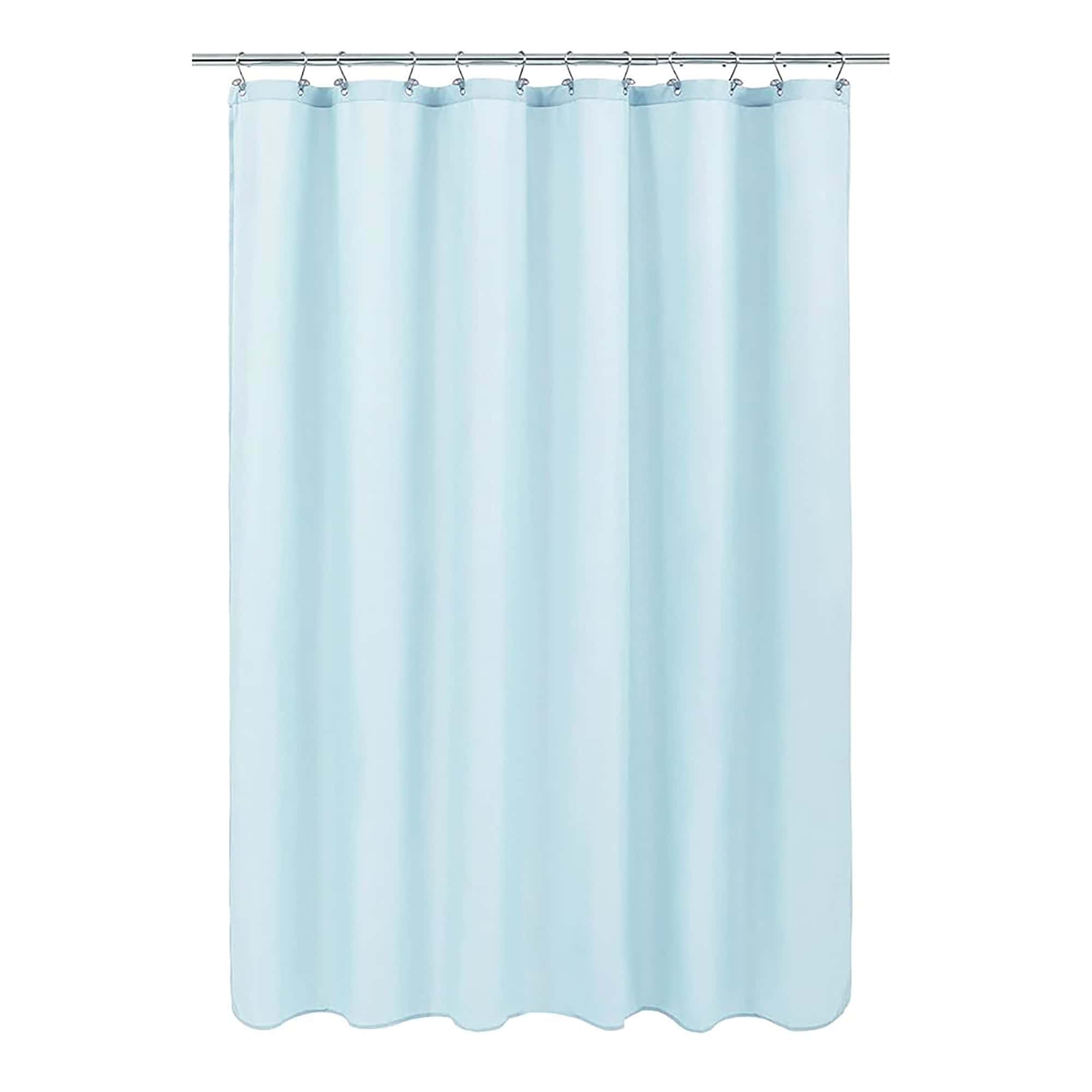 evideco-shower-accessories-rideau-douche-bleu-clair-180x200-cm-peva image 8
