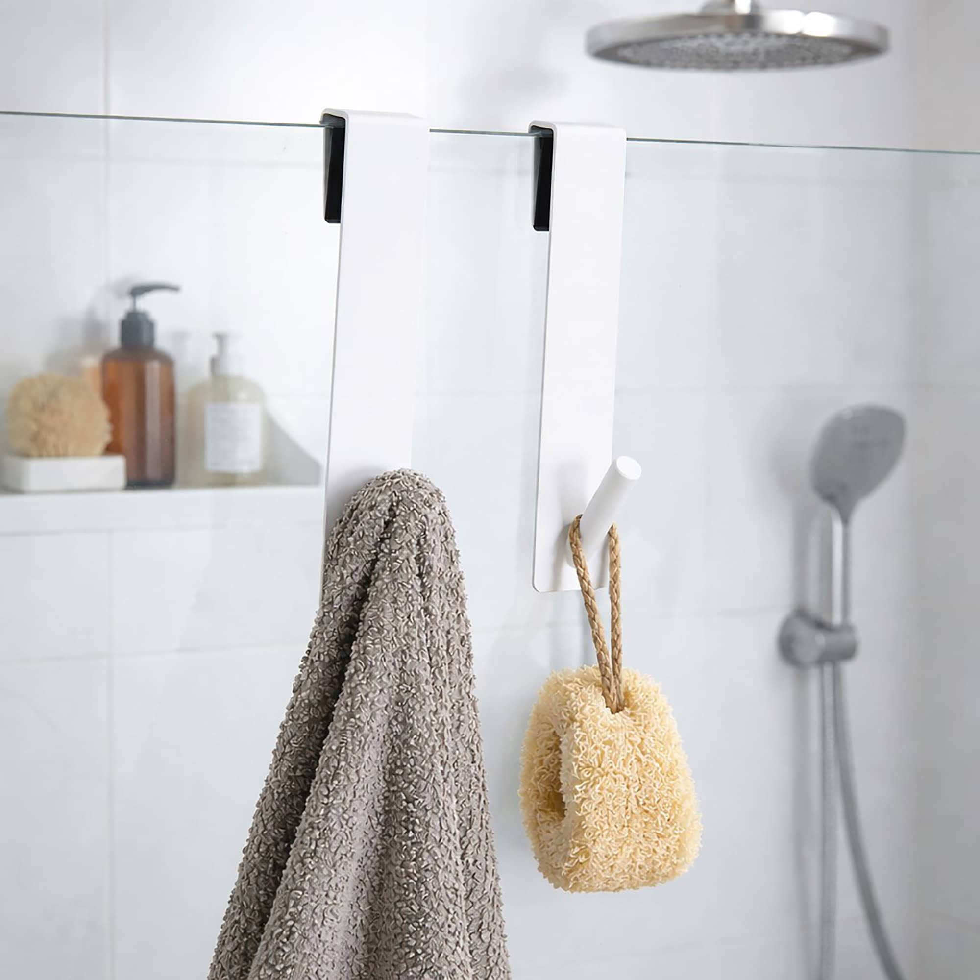 evideco-crochet-douche-blanc-porte-vitr-e-lot-de-2-m-tal image 2