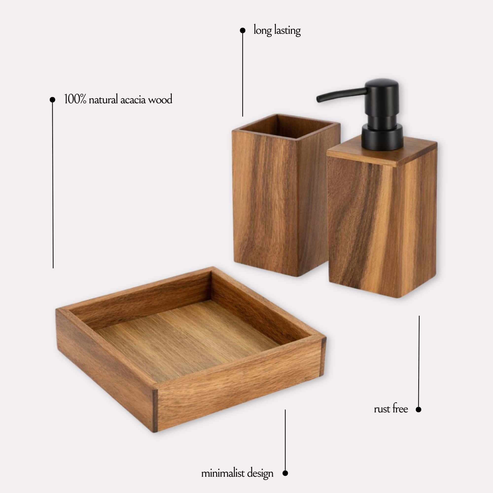 evideco-bathroom-set-accessoires-acacia-carr-3-pi-ces-plateau image 6