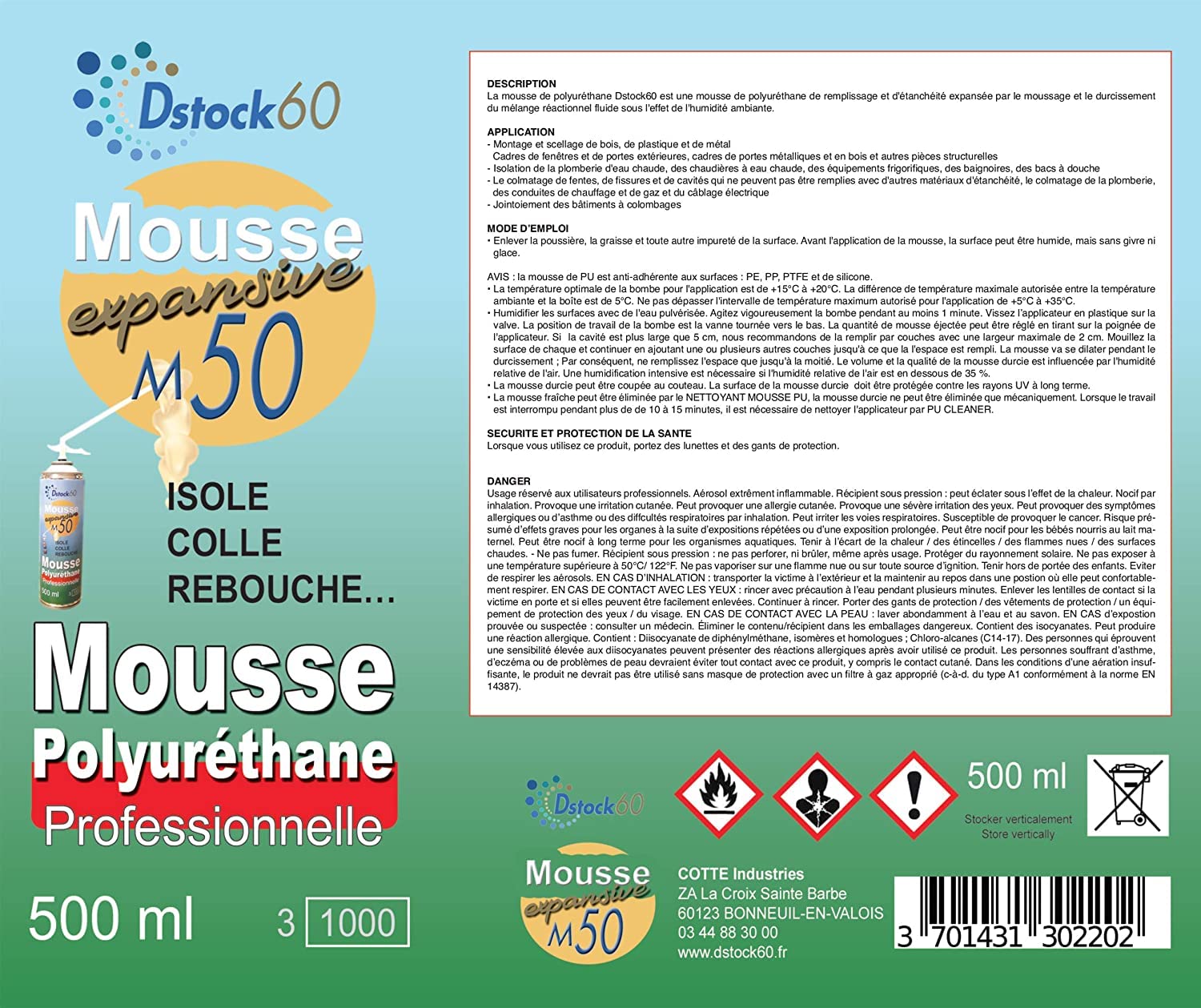 mousse-expansive-manuelle-polyur-thane-500-ml-lot-24 image 4