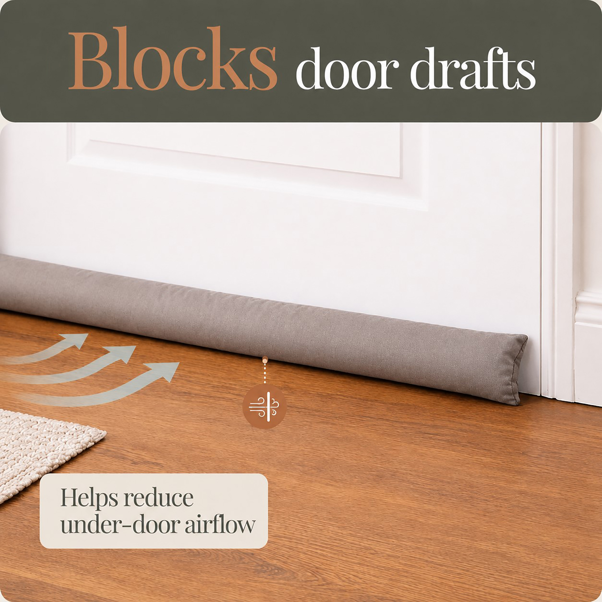 evideco-home-accessories-bas-de-porte-taupe-32-pouces-isolant image 2