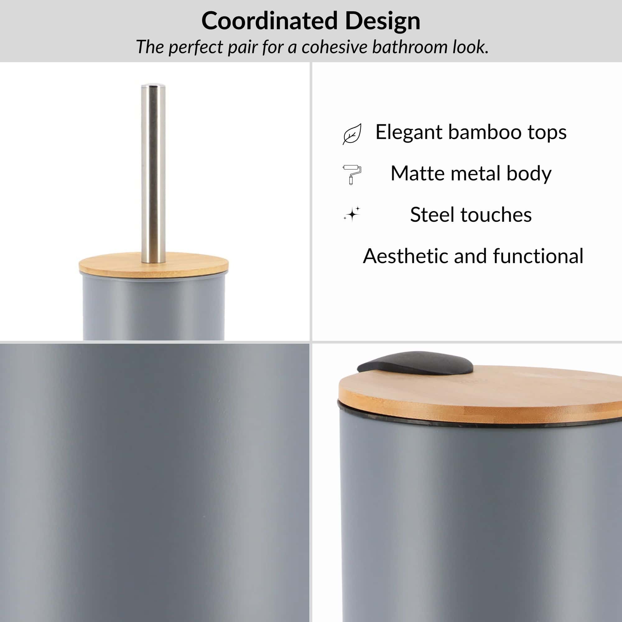 evideco-set-salle-de-bain-gris-bambou-poubelle-brosse-wc image 4