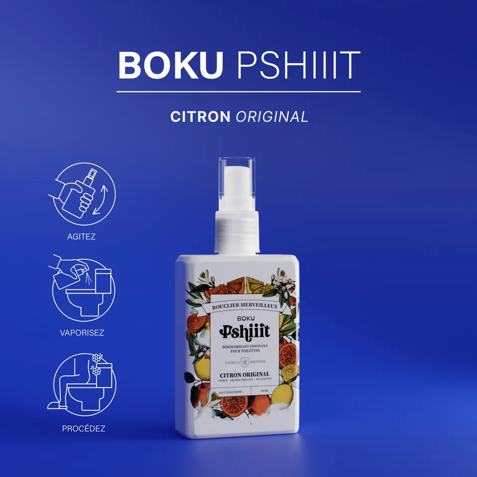 boku-pshiiit-spray-wc-citron-orang-100ml-naturel image 1