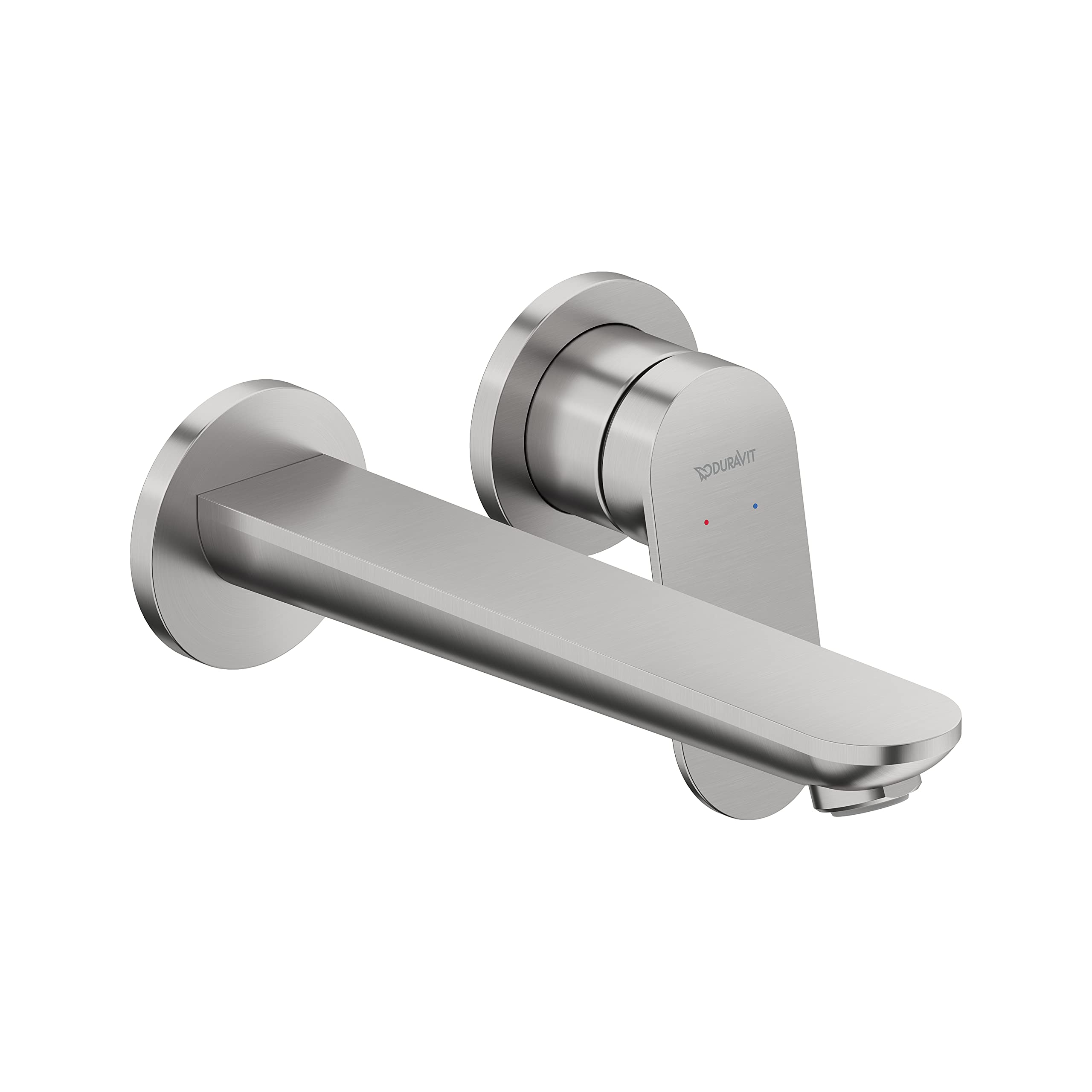 duravit-wave-wa1070004070-robinet-lavabo-mural-inox-bross image 1