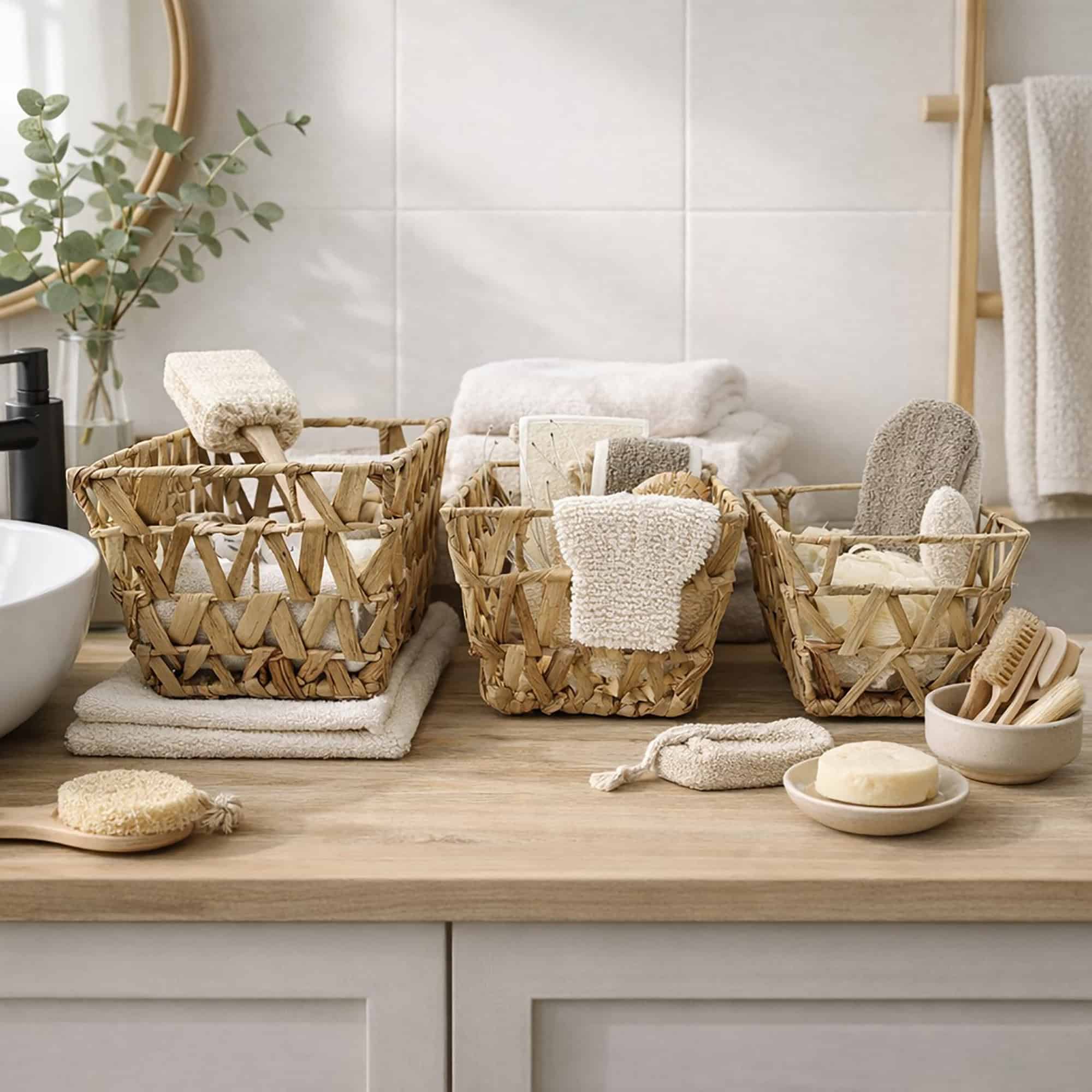evideco-paniers-jacinthe-d-eau-naturels-lot-3-panier-tress image 2