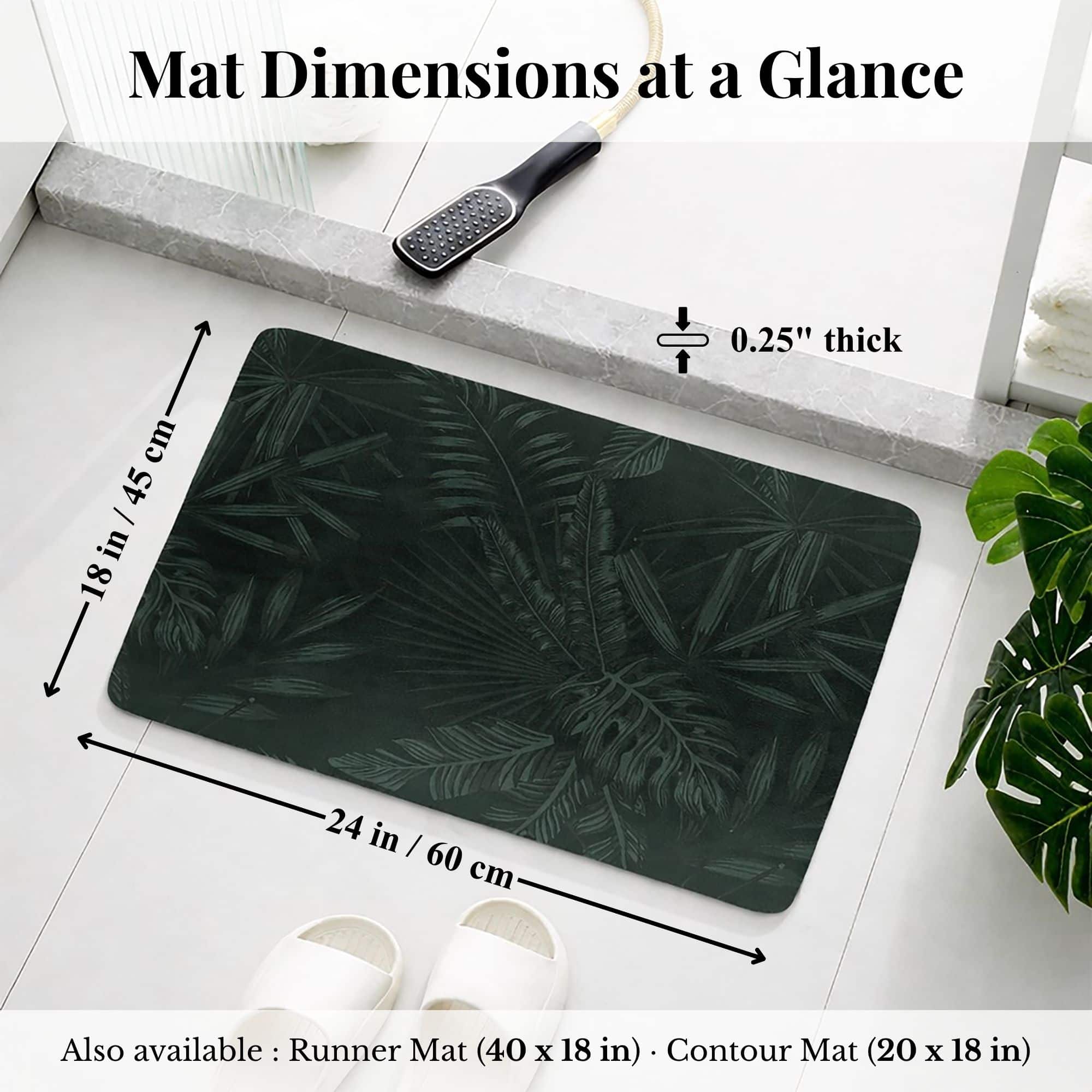 evideco-tropical-night-tapis-de-bain-24x18-vert-ultra-absorbant image 8