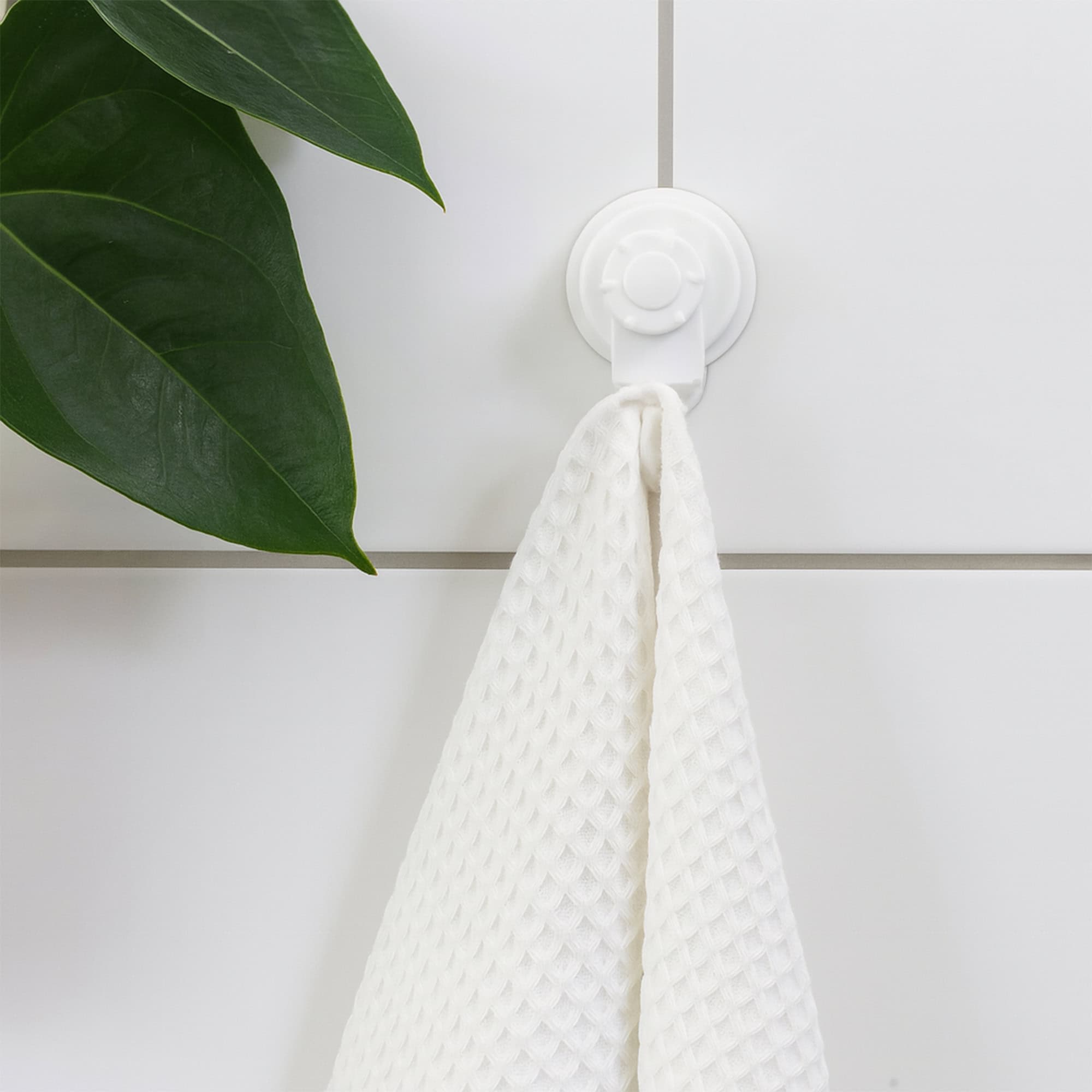evideco-crochets-ventouse-blancs-lot-de-2-salle-de-bain image 5