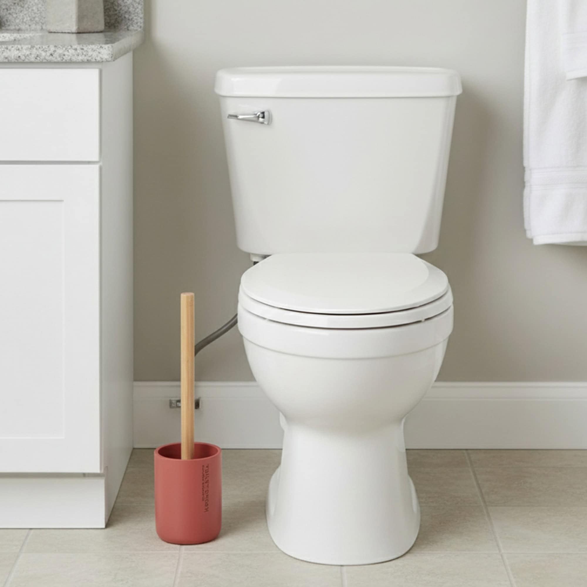 evideco-brosse-wc-terracotta-manche-bambou-polyresine image 2