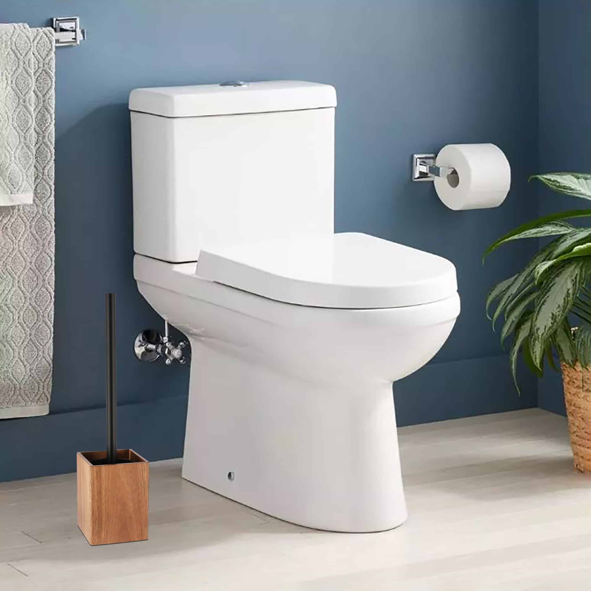 evideco-acacia-brosse-wc-bois-marron-carr-e-avec-support image 8