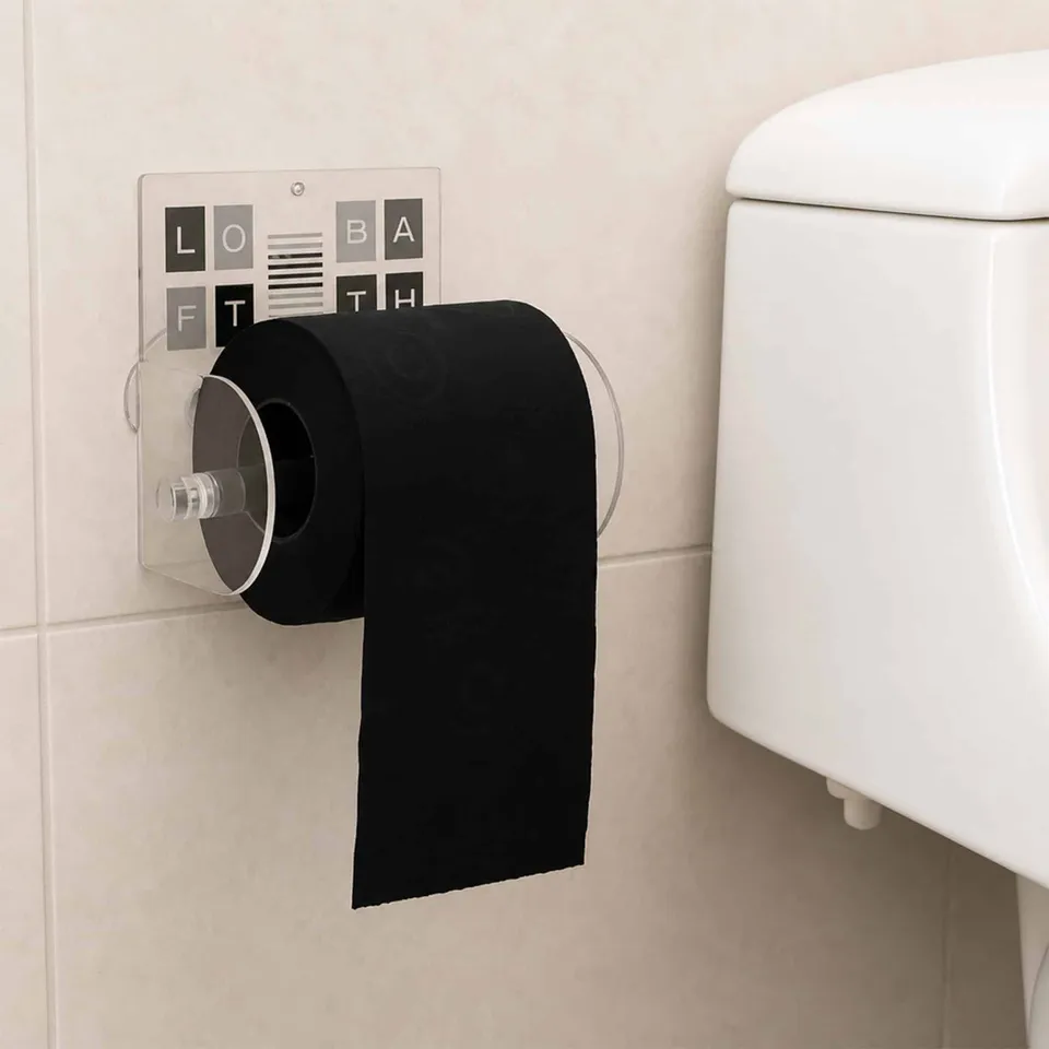 evideco-peace-and-loft-porte-papier-toilette-ventouse-gris image 1