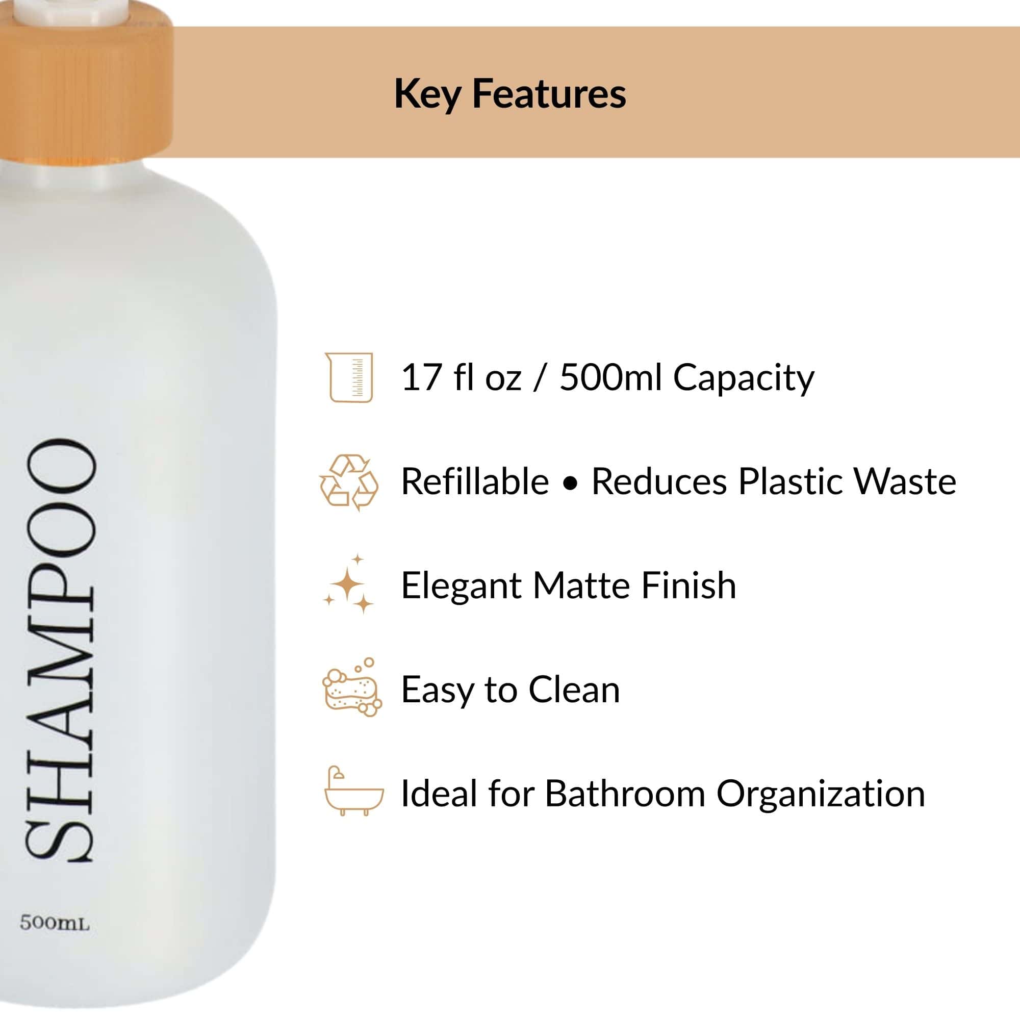 evideco-distributeur-savon-blanc-mat-500-ml-bambou image 5