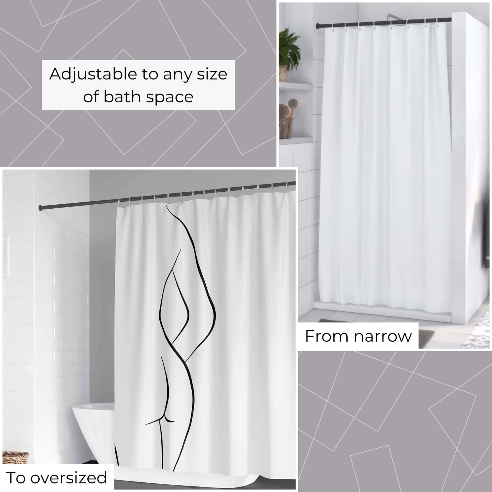 evideco-home-accessories-tringle-douche-noire-extensible-sans-per-age image 5
