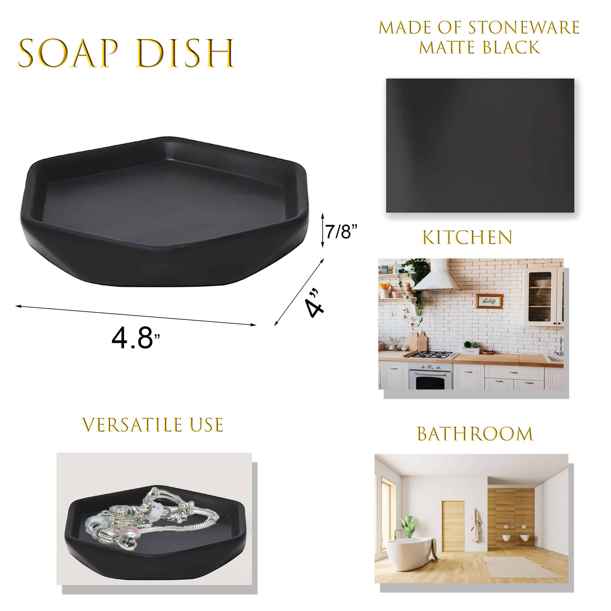 evideco-bathroom-accessories-porte-savon-diamant-noir-en-gr-s image 5