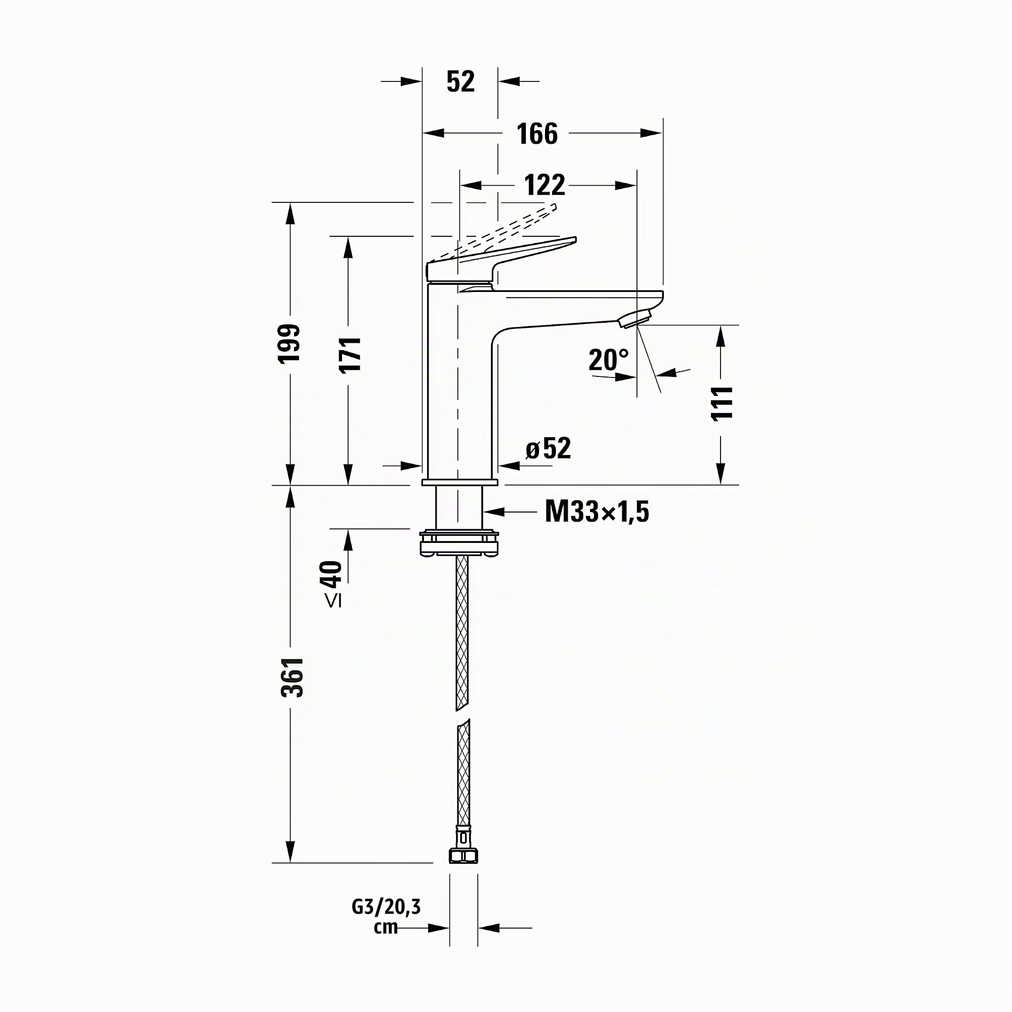 duravit-wave-mitigeur-lavabo-m-or-poli-111-mm image 4