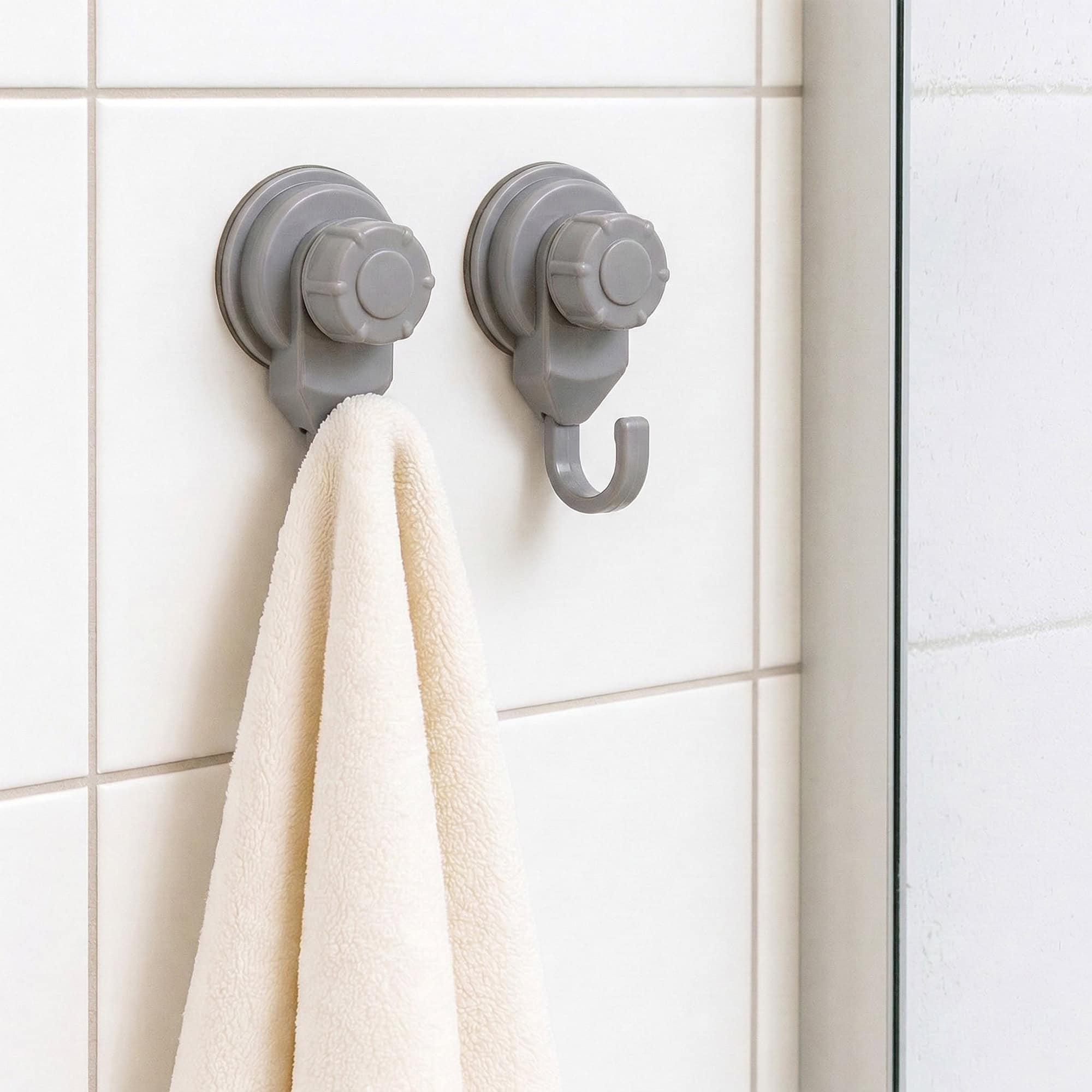 evideco-bathroom-storage-crochets-ventouse-gris-lot-de-2-fixation-forte image 6