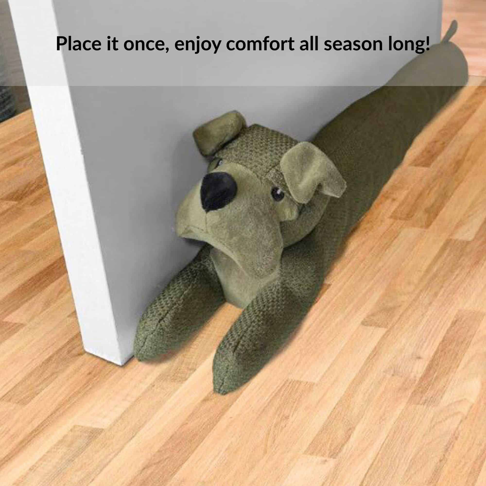 evideco-boudin-de-porte-chien-vert-mousse-90-cm-polyester image 4