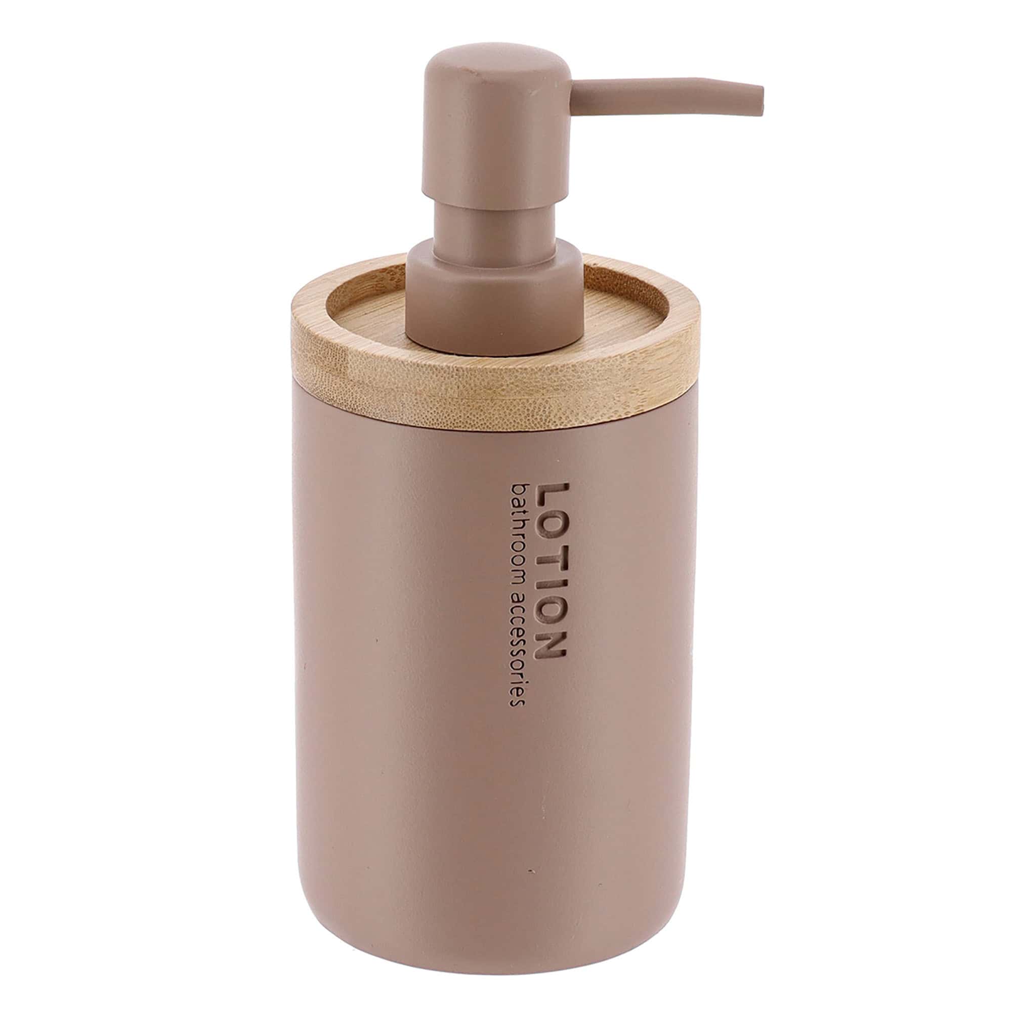 evideco-distributeur-savon-cappuccino-bambou-pompe-rechargeable image 7