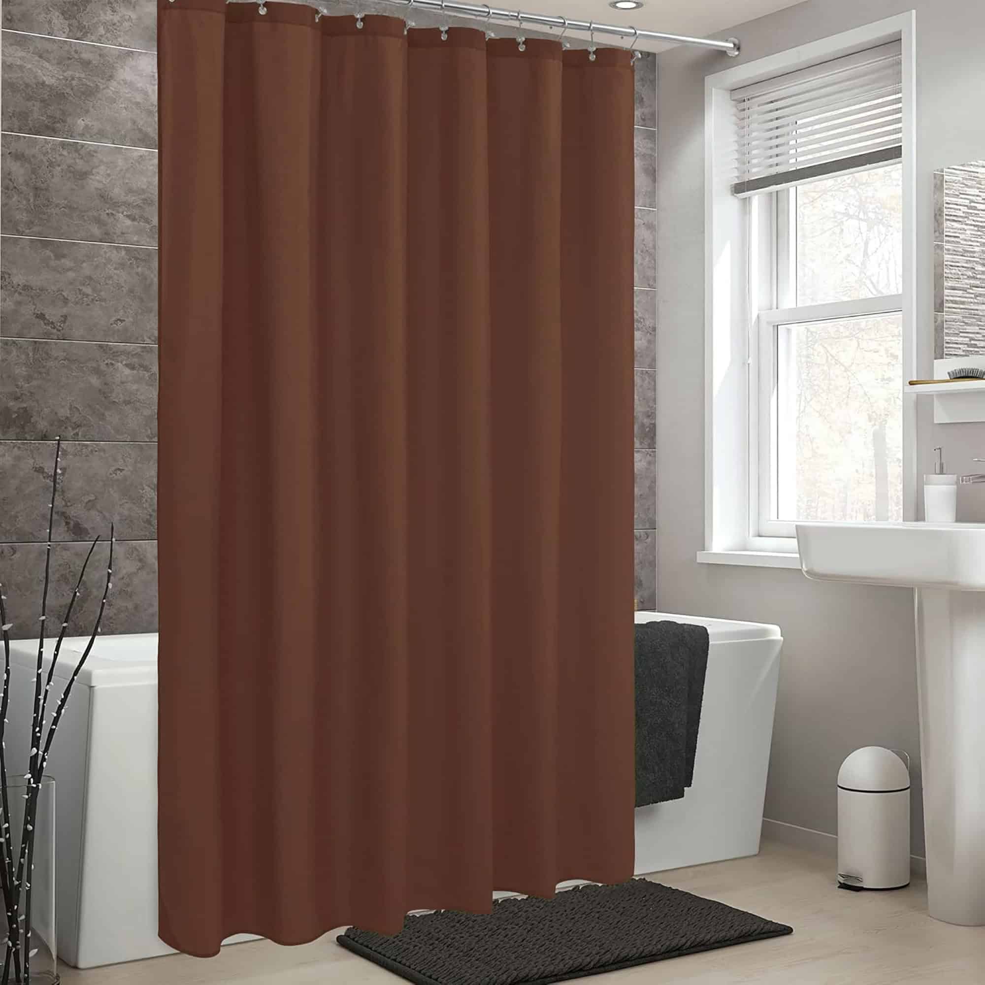 evideco-doublure-rideau-douche-marron-extra-long-180x200 image 6