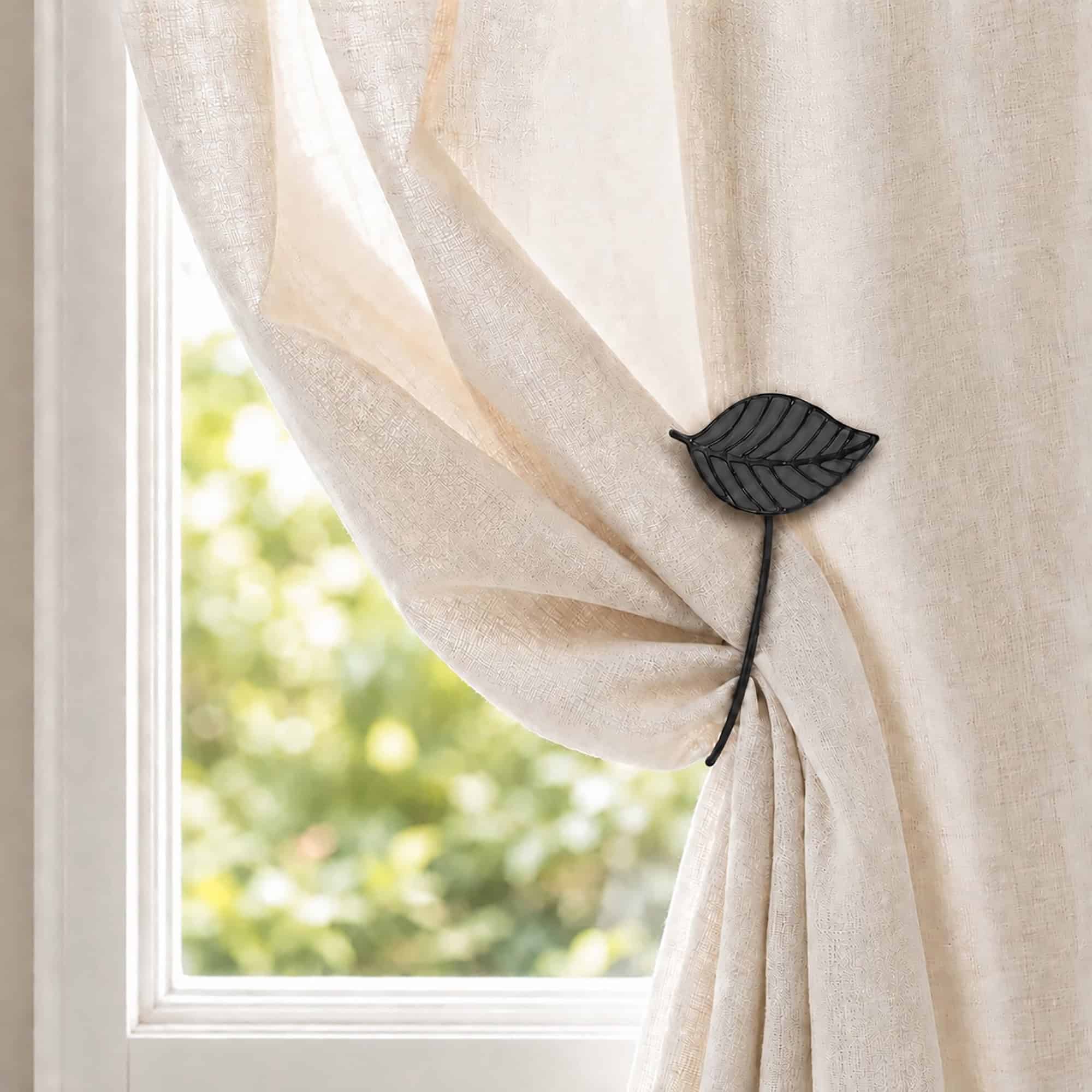 evideco-home-accessories-embrasse-rideau-feuille-gris-r-sine image 4