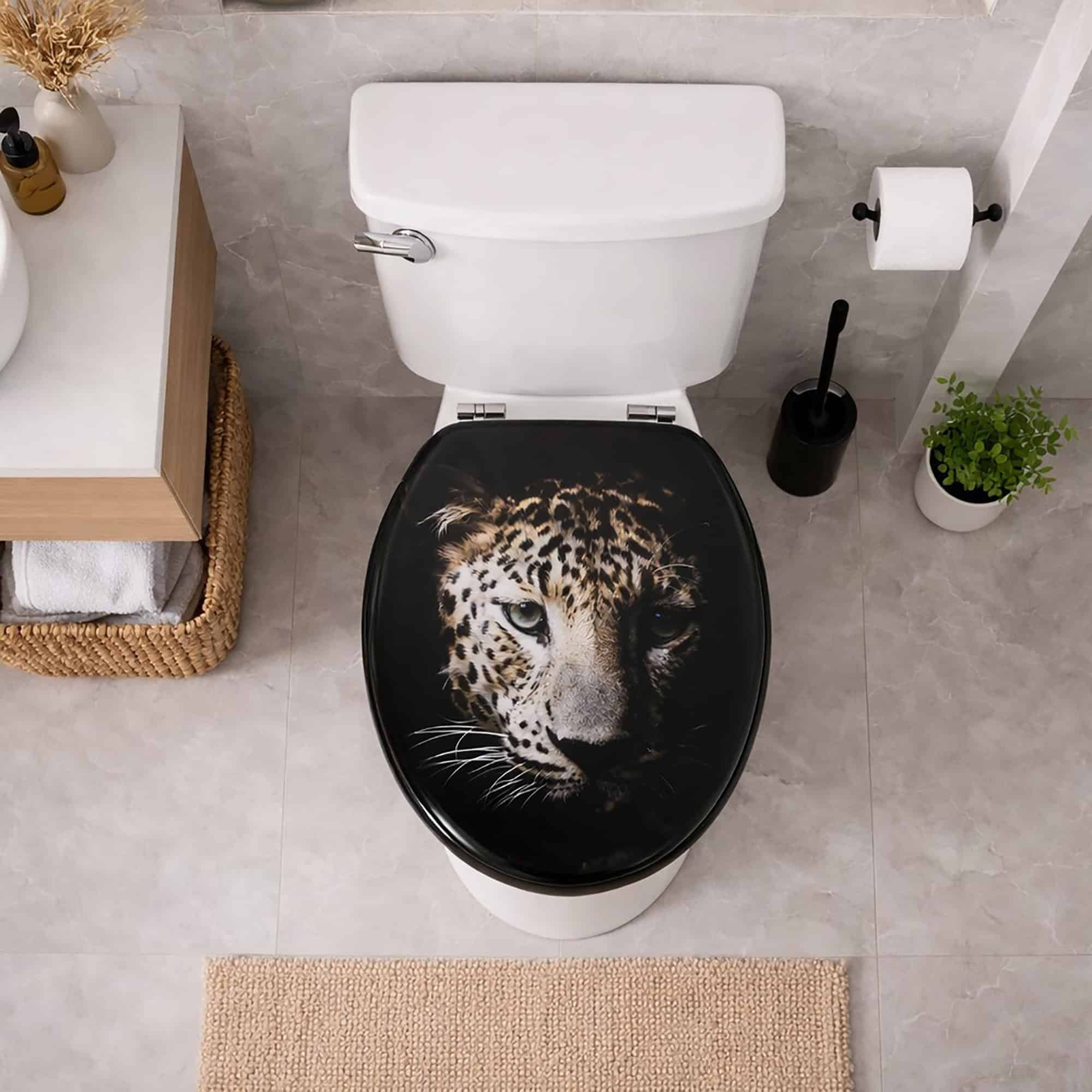 evideco-toilet-seats-abattant-wc-allong-45cm-l-opard-noir image 1