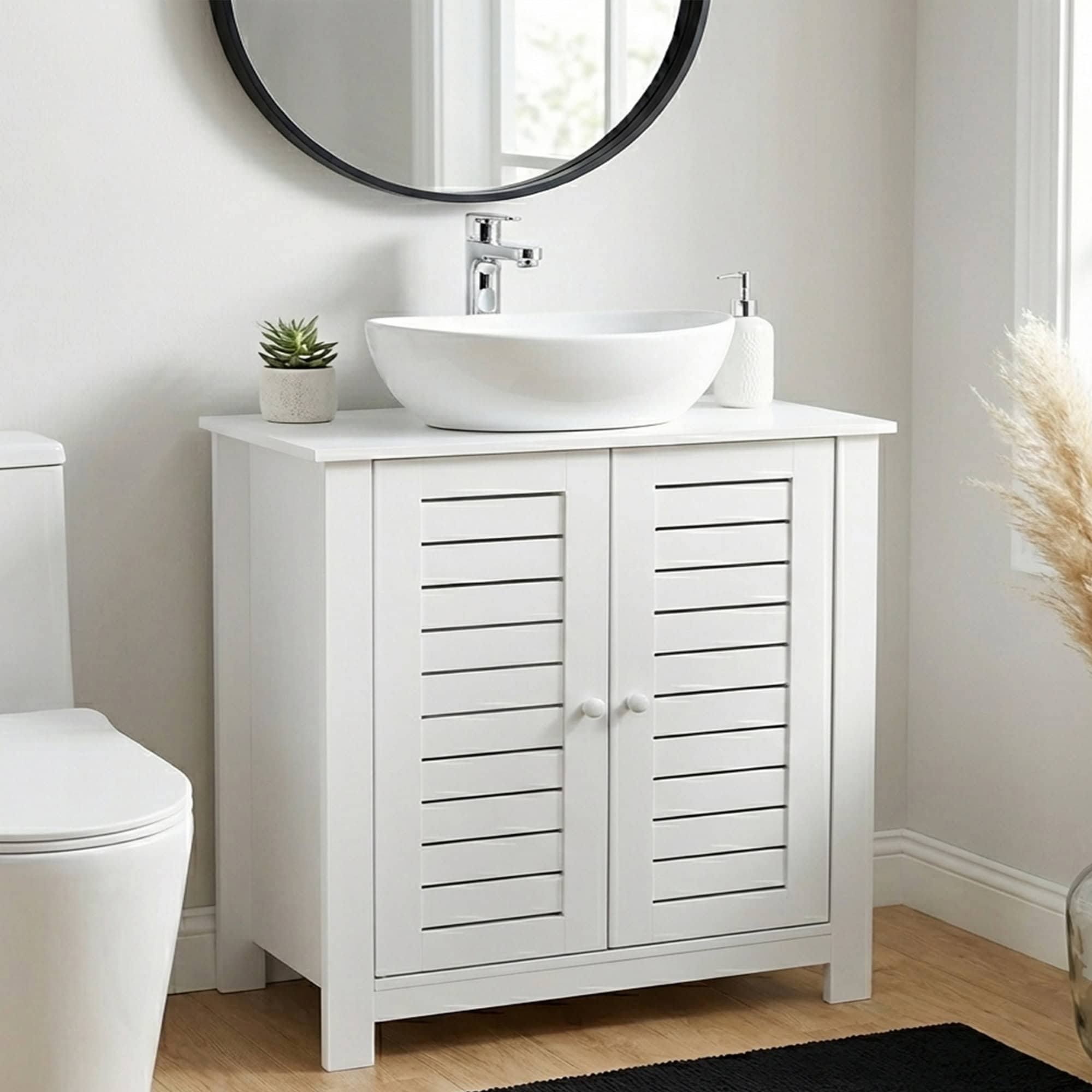 evideco-santorin-meuble-sous-lavabo-blanc-2-portes-ajour-es image 2