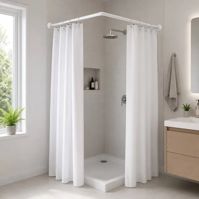 evideco-tringle-angle-douche-blanche-murale-90x90-cm image 1