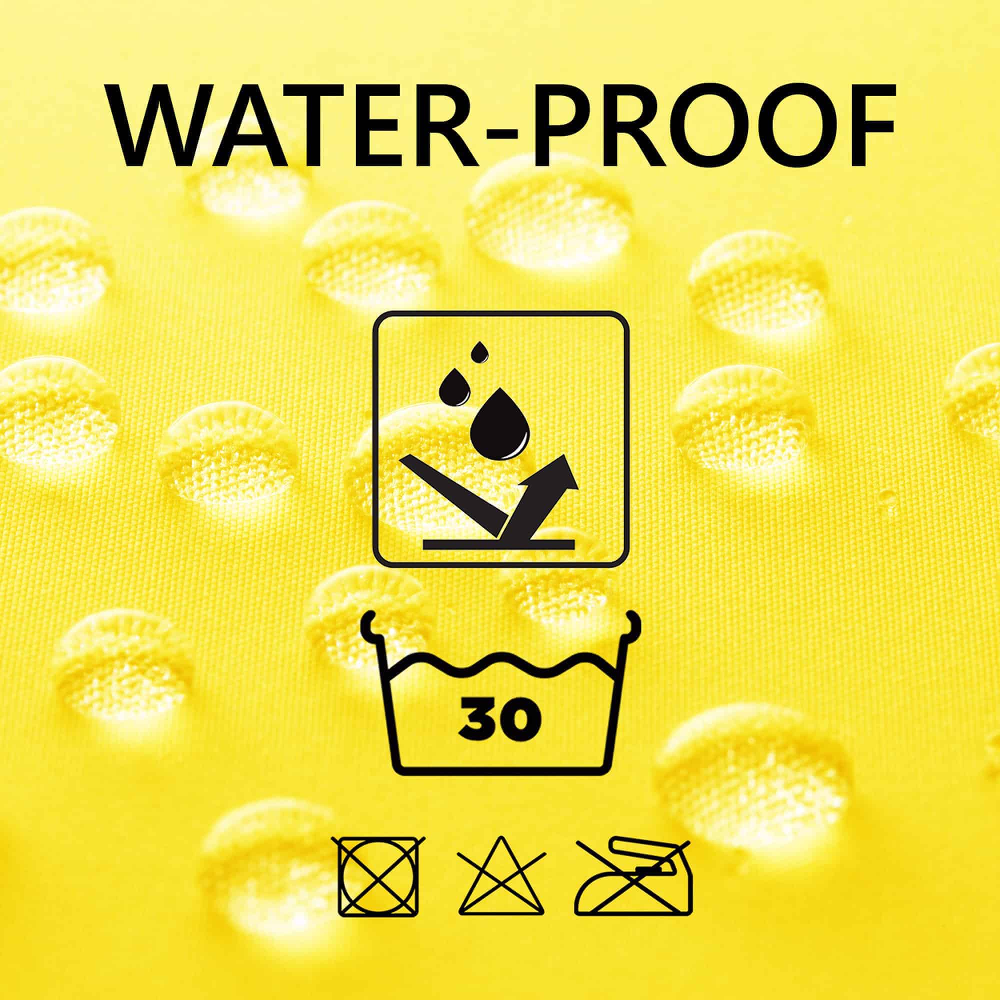 evideco-rideau-de-douche-jaune-extra-long-polyester-200x180-cm image 4