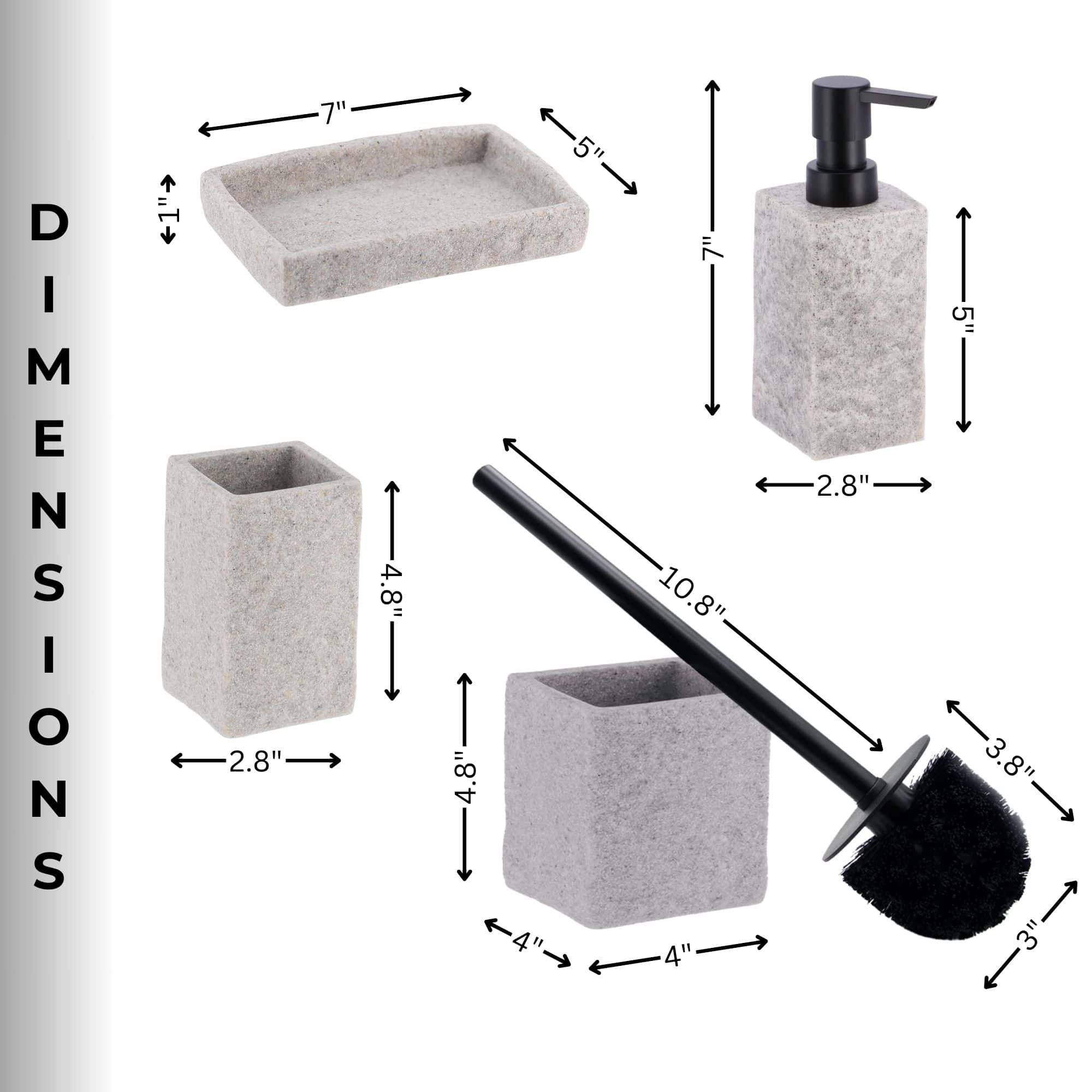 evideco-stone-set-salle-de-bain-gris-effet-pierre-4-pi-ces image 4