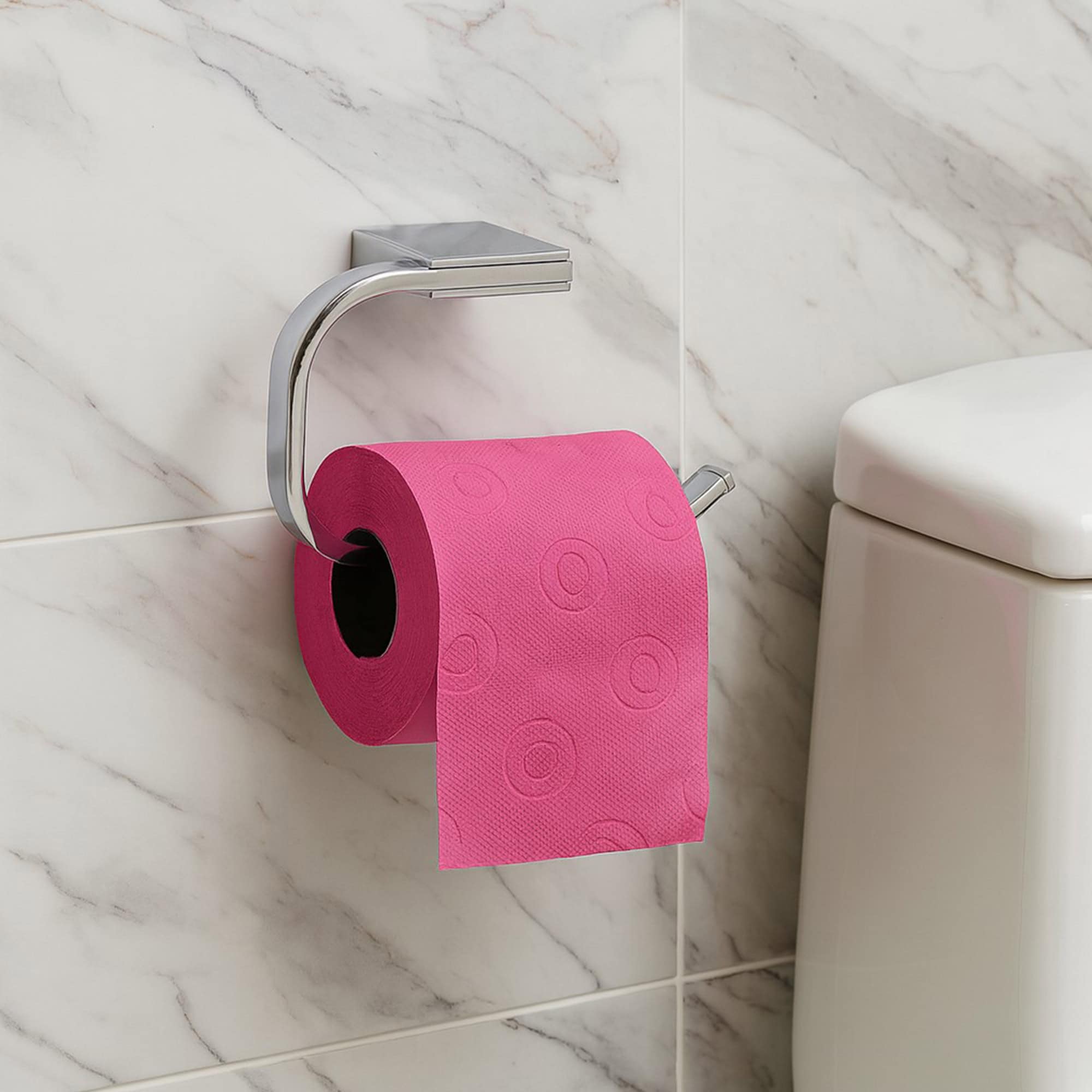 evideco-porte-papier-toilette-mural-inox-1-rouleau image 1