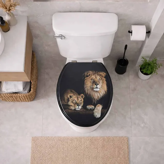 evideco-toilet-seats-abattant-wc-allong-18-lion-noir image 1