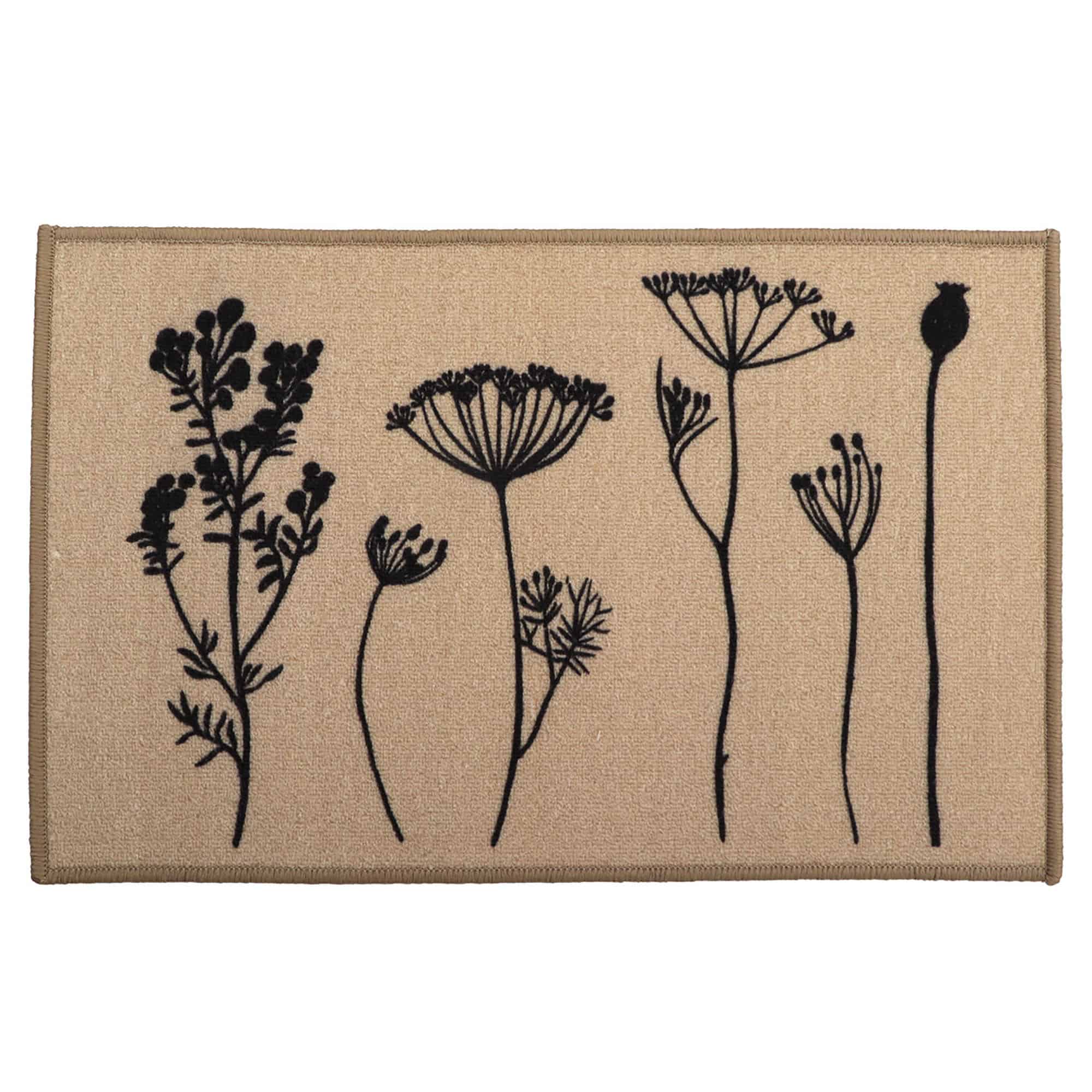 evideco-tapis-cuisine-effet-laine-fleurs-sauvages-81x51-cm-beige image 8