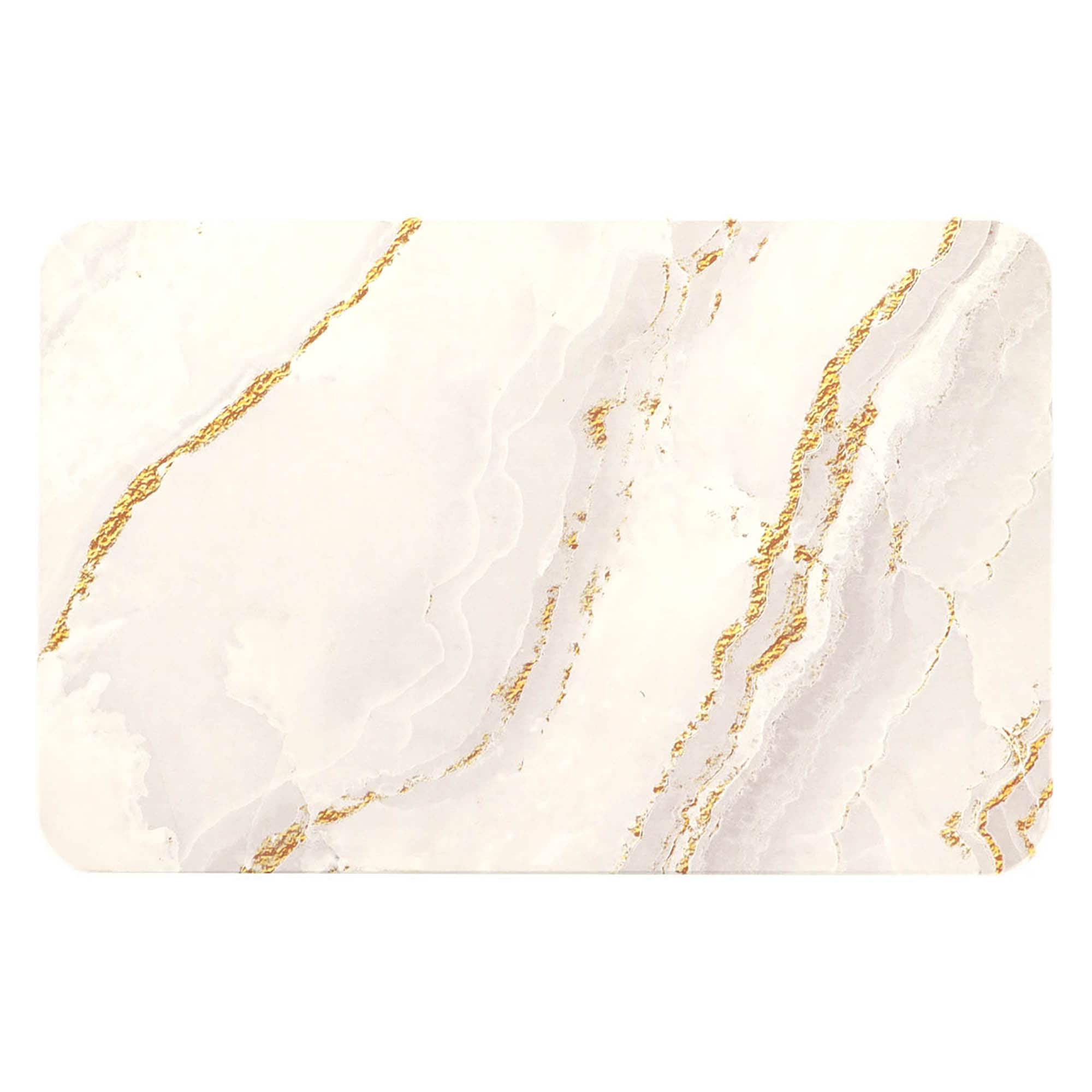 evideco-effet-marbre-tapis-de-bain-diatomite-60x40-cm-marbre-blanc image 8