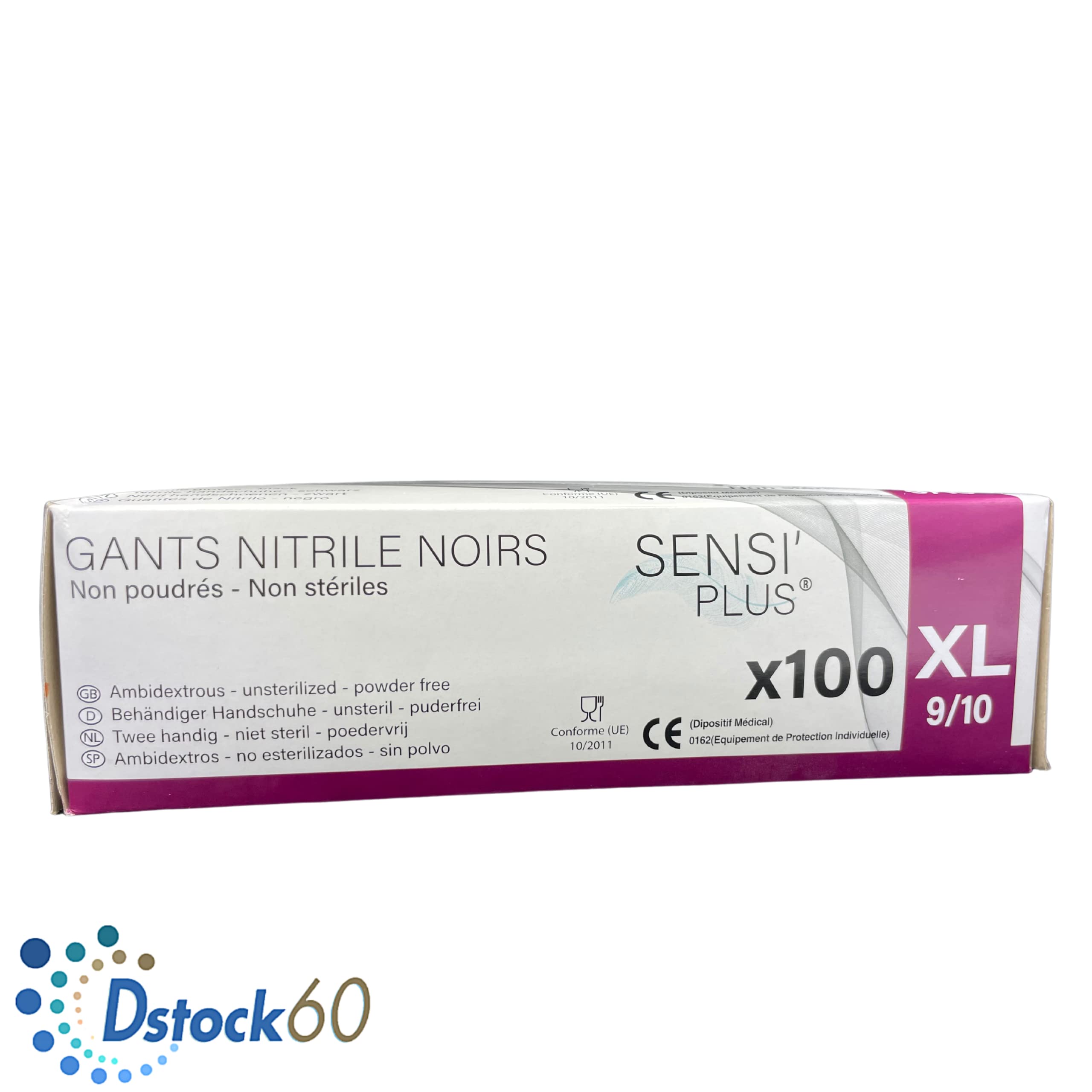 dstock60-sensi-plus-gants-nitrile-noirs-taille-xl-bo-te-100 image 3