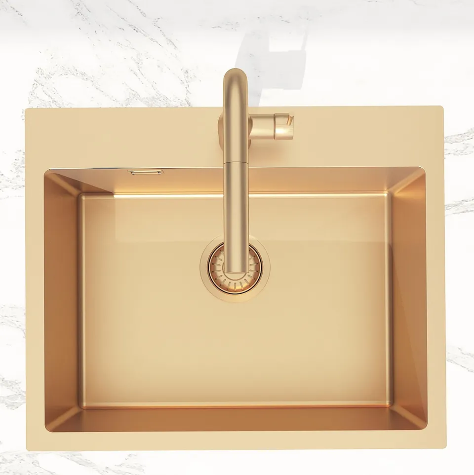 swiss-aqua-timeless-vier-cuisine-inox-1-bac-55x45-cuivre-bross image 1