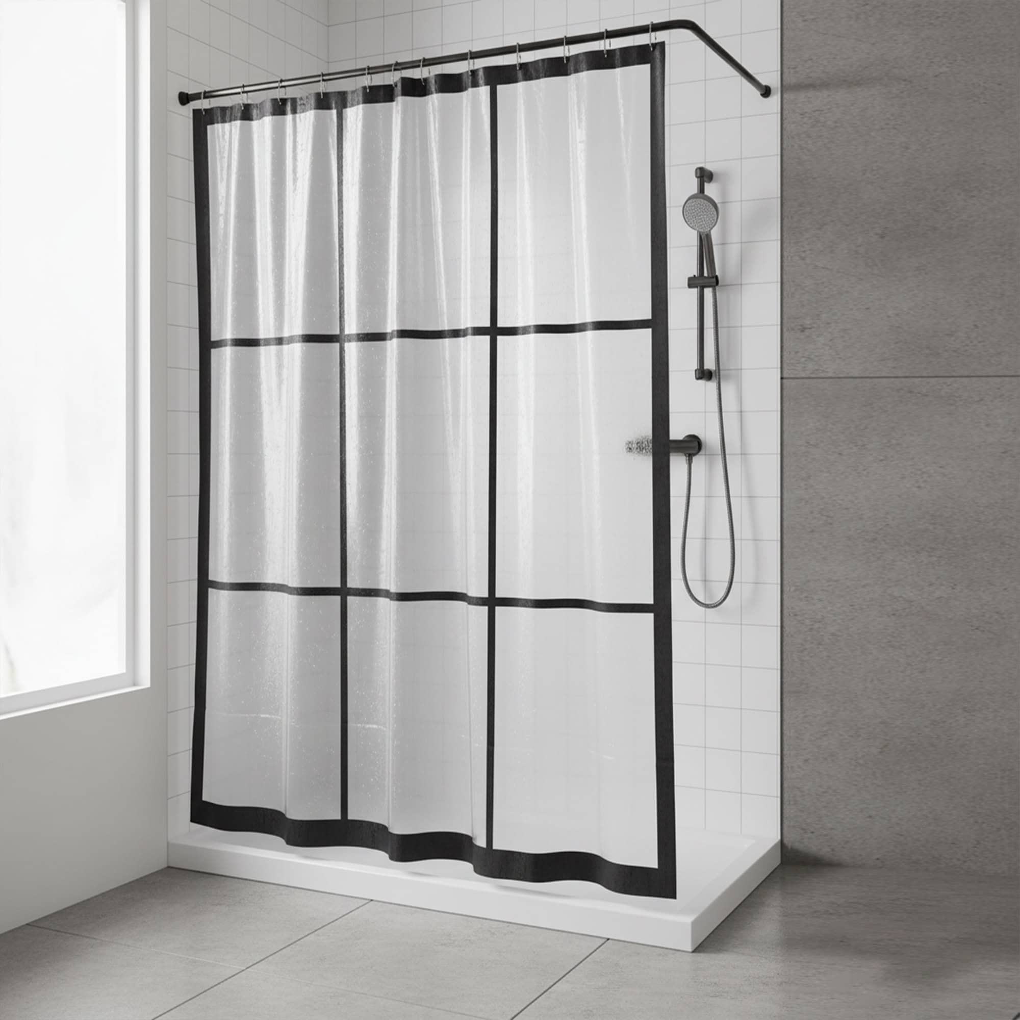evideco-rideau-de-douche-transparent-fen-tre-noire-180x180 image 1