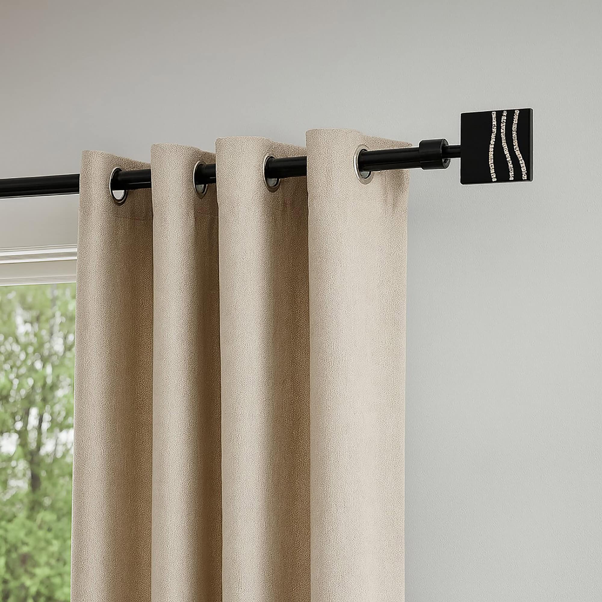 evideco-home-accessories-lot-2-tringles-doubles-noires-50-82 image 4