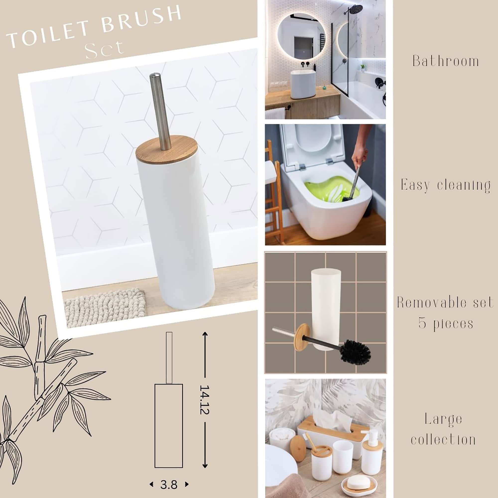 evideco-padang-brosse-wc-blanche-bambou-avec-support image 3