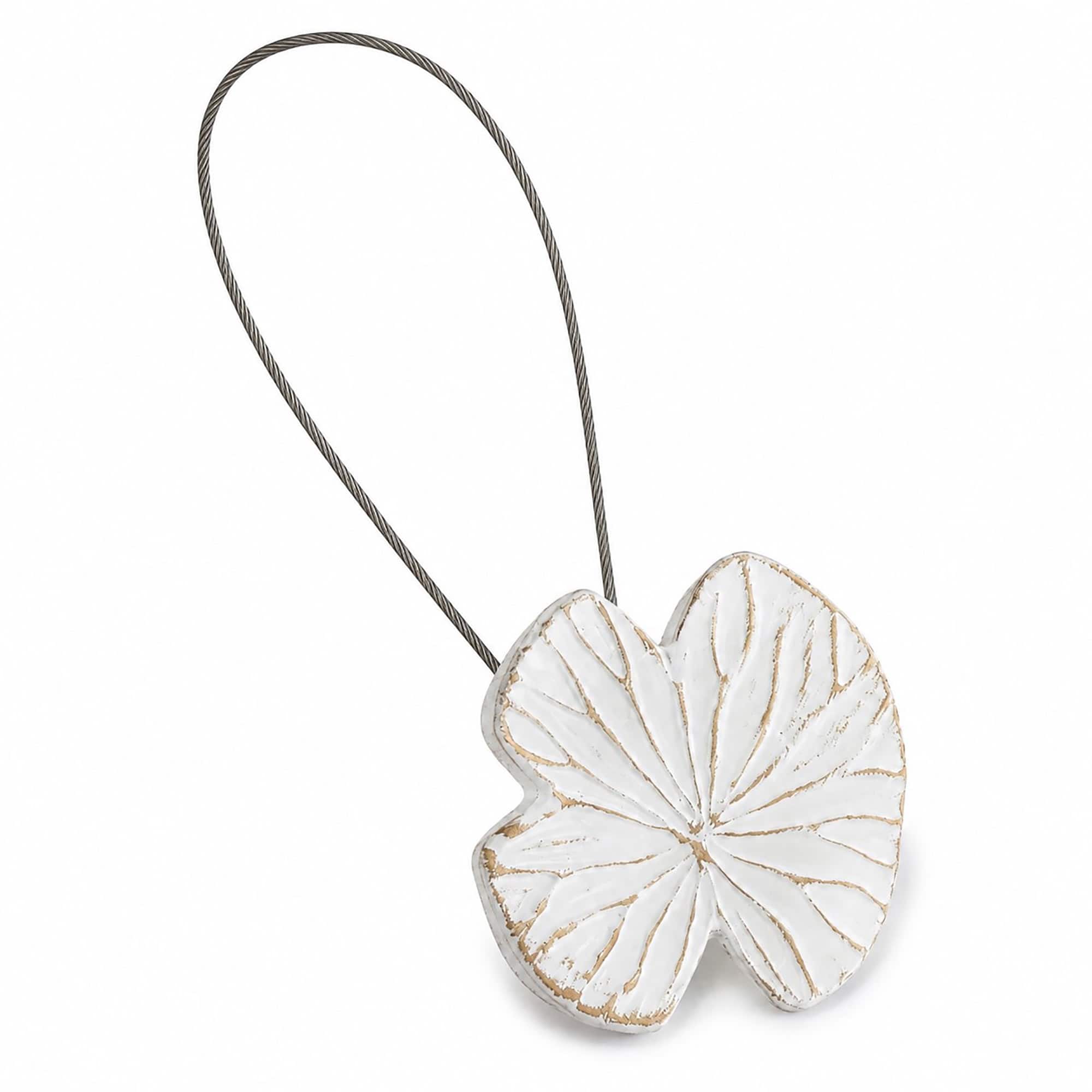 evideco-embrasse-rideau-magn-tique-n-nuphar-blanc-dor image 7