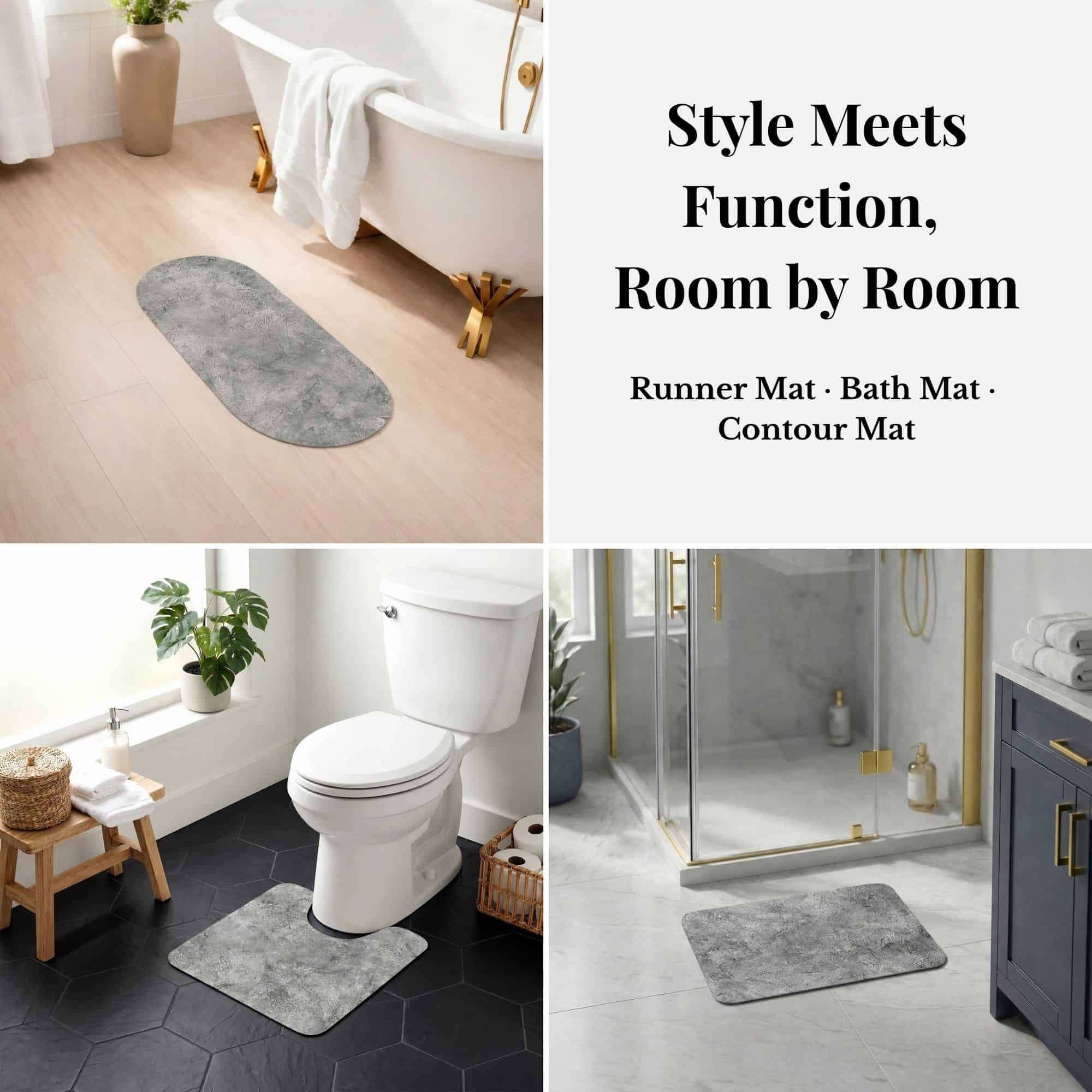 evideco-bathroom-mats-tapis-salle-de-bain-gris-b-ton-3-pi-ces image 2
