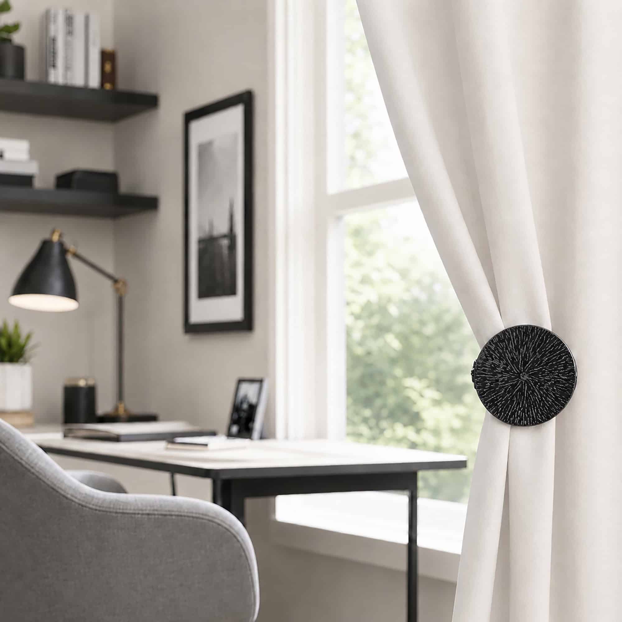 evideco-home-accessories-embrasse-rideau-m-tal-lot-de-2-noir-argent image 7